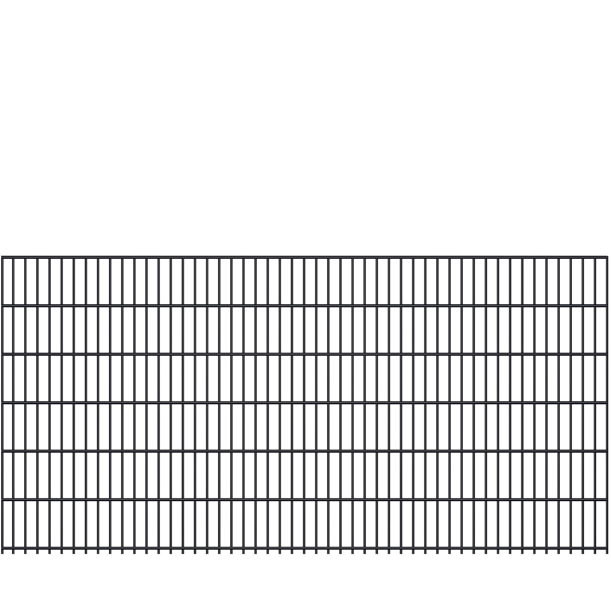 Fa-Bausysteme Doppelstabmatte 8/6/8 Moosgr&uuml;n H&ouml;he: 1230 mm - Bild 1