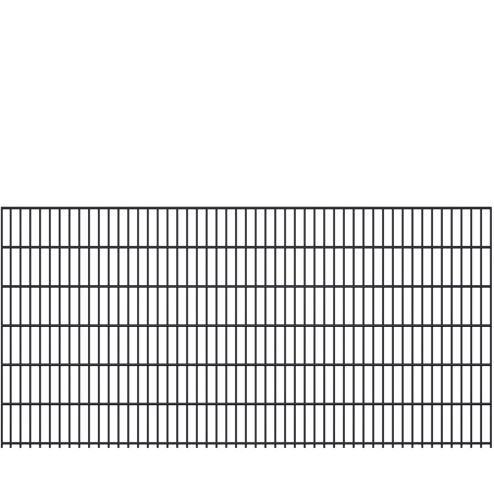 Fa-Bausysteme Doppelstabmatte 8/6/8 Anthrazitgrau H&ouml;he: 1230 mm - Bild 1