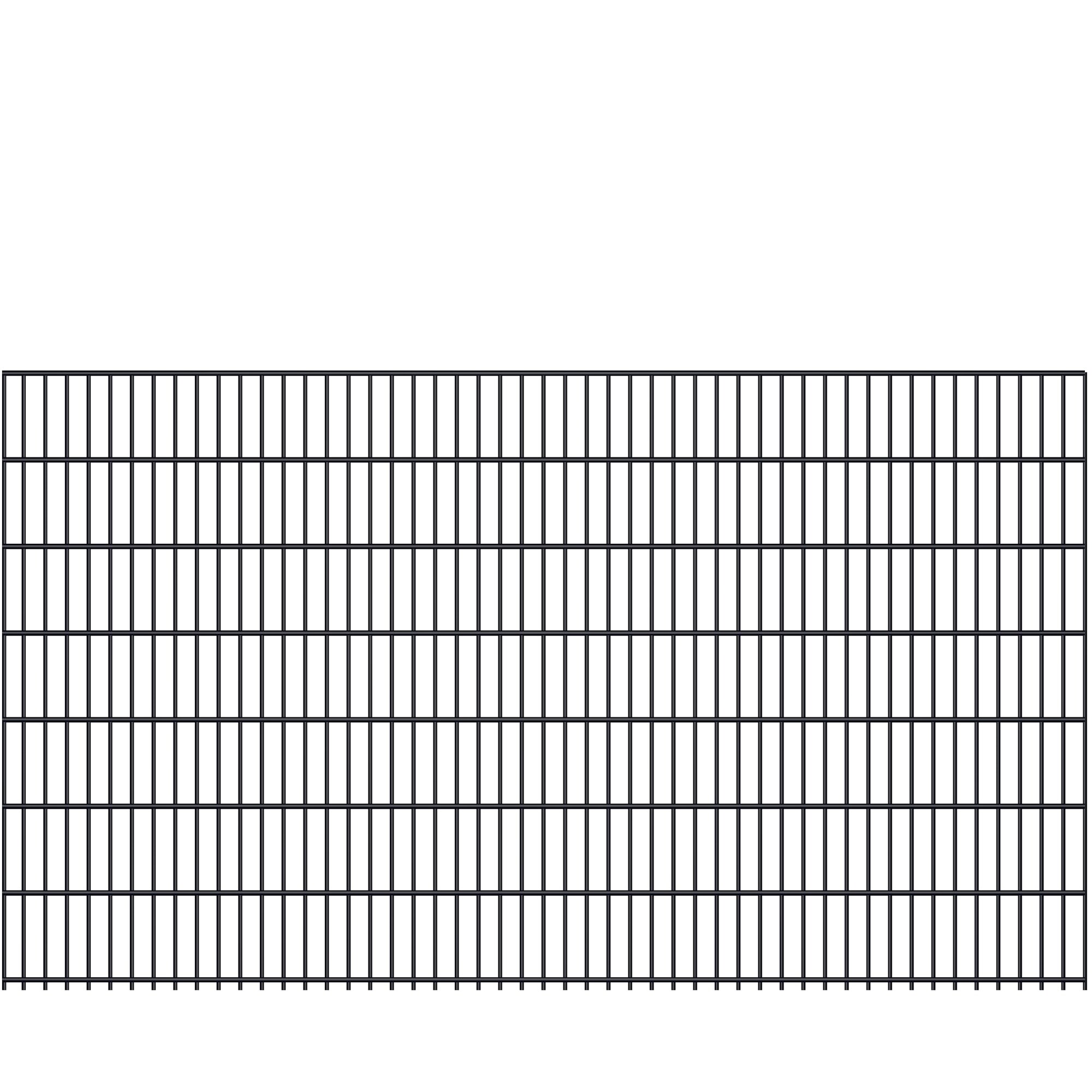 Fa-Bausysteme Doppelstabmatte 8/6/8 Moosgr&uuml;n H&ouml;he: 1430 mm - Bild 1