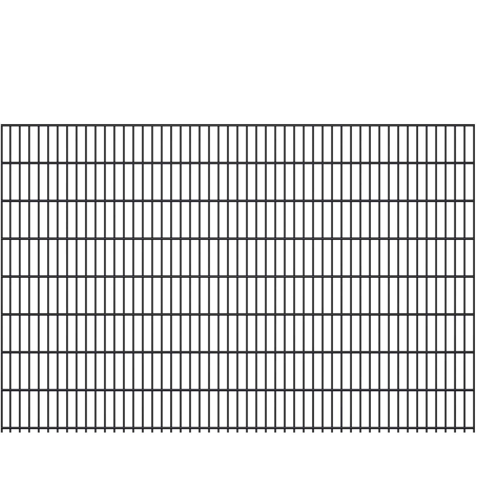 Fa-Bausysteme Doppelstabmatte 8/6/8 Anthrazitgrau Höhe: 1630 mm
