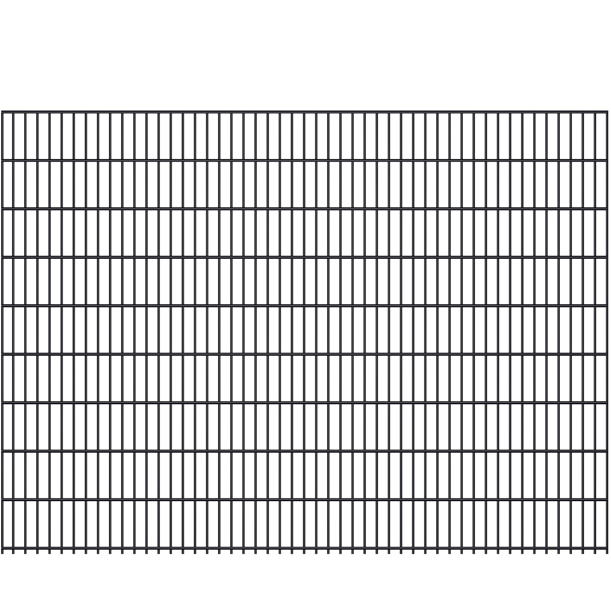 Fa-Bausysteme Doppelstabmatte 8/6/8 Moosgr&uuml;n H&ouml;he: 1830 mm - Bild 1