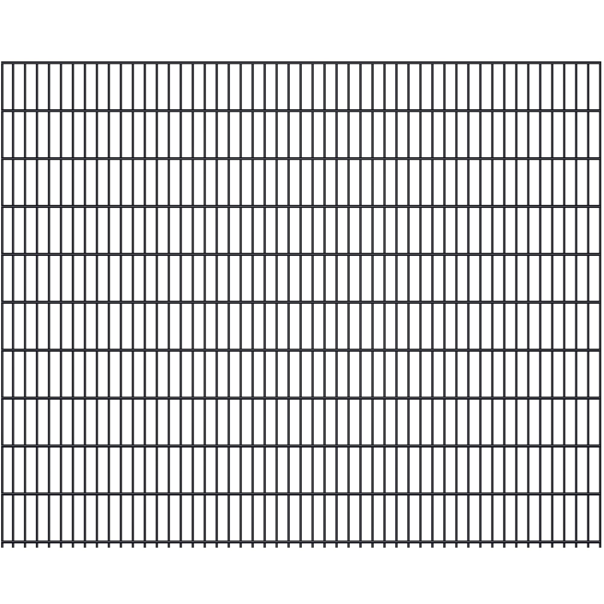 Fa-Bausysteme Doppelstabmatte 8/6/8 Anthrazitgrau H&ouml;he: 2030 mm - Bild 1