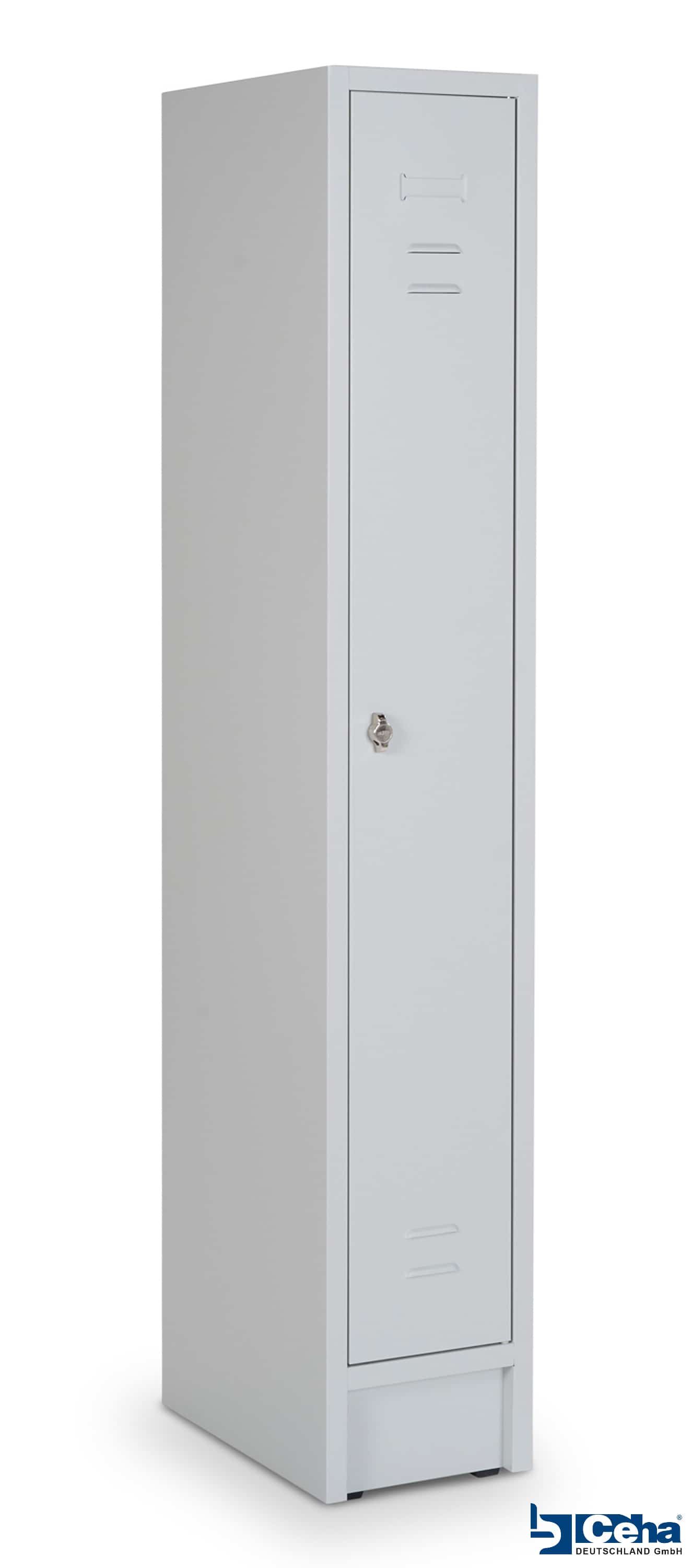 CEHA Reihen- und Garderobenschrank mit 30 cm Breite und 1 Abteil in RAL7035 (lichtgrau) - Bild 1