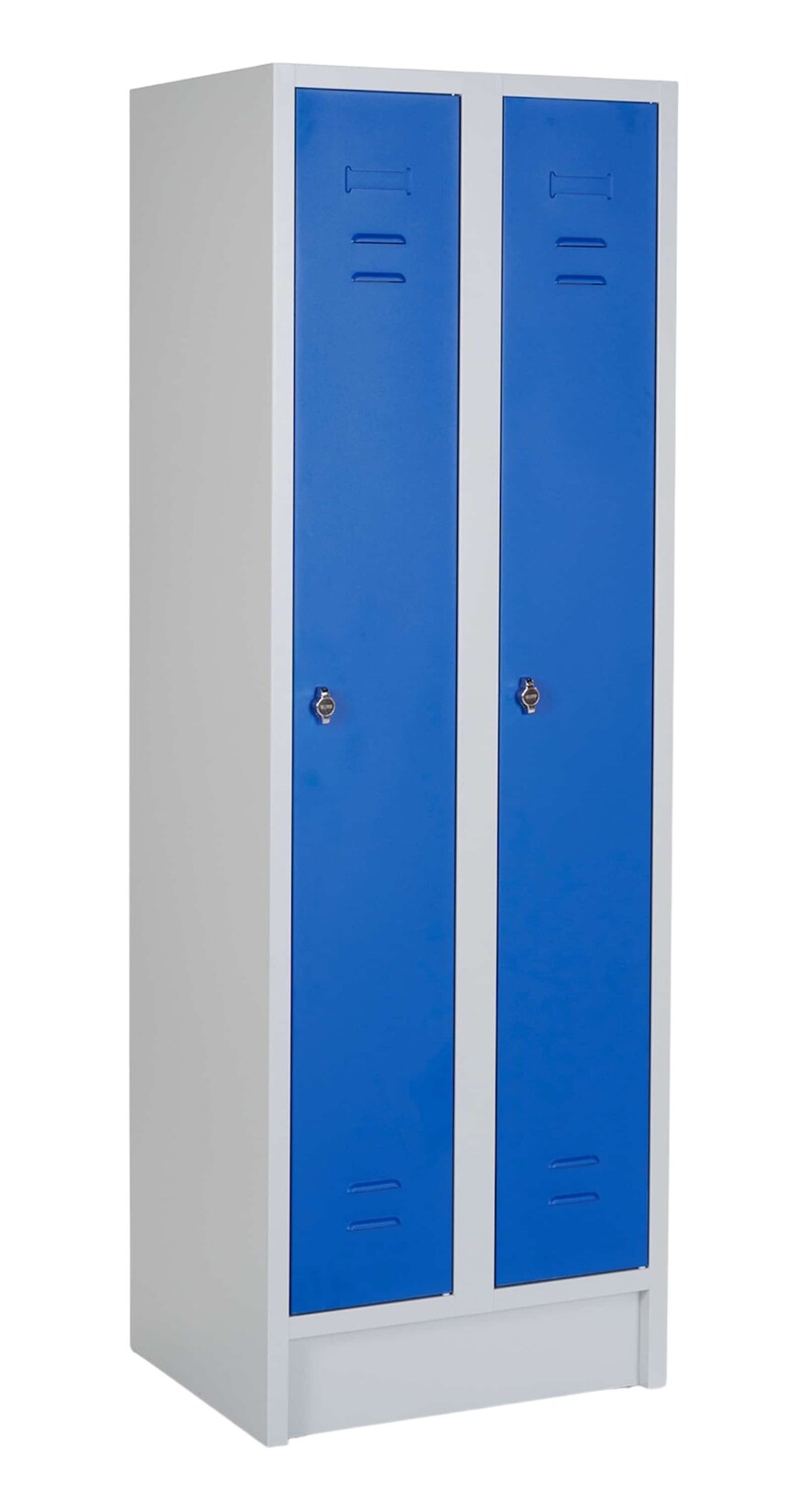 CEHA Reihen- und Garderobenschrank mit 60 cm Breite und 2 Abteil mit Türen in RAL5010 | 04251915409204