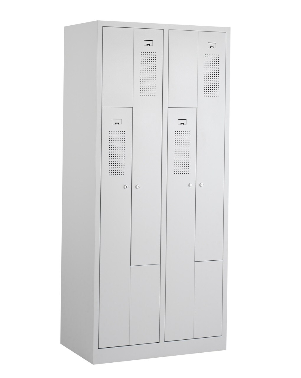 CEHA Garderoben Z-Spind 80 cm Breite mit Türen in lichtgrau RAL7035 | 04251915400317