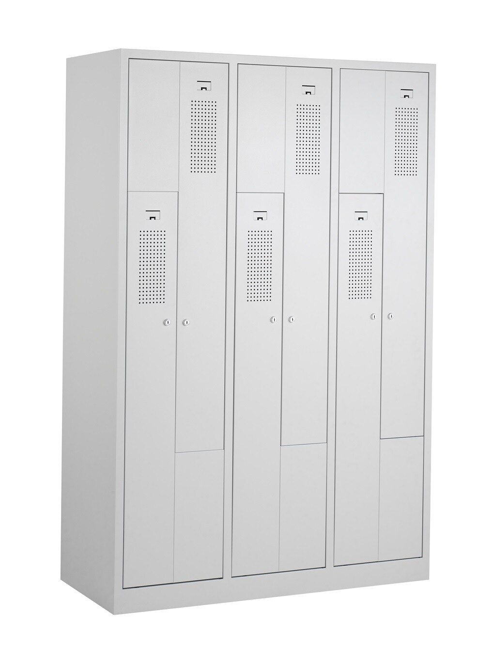 CEHA Garderoben Z-Spind 120 cm Breite mit Türen in lichtgrau RAL7035 | 04251915400331