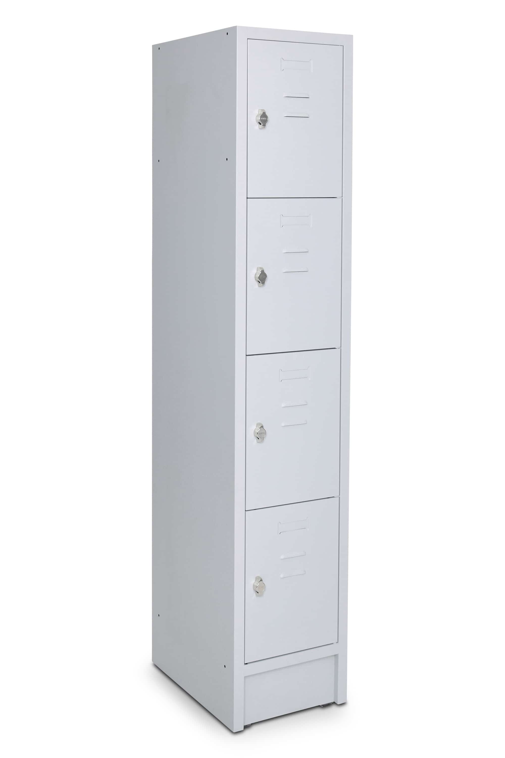 CEHA Schlie&szlig;- und F&auml;cherschrank mit 35 cm Breite und 4 F&auml;cher lichtgrau/lichtgrau - Bild 1