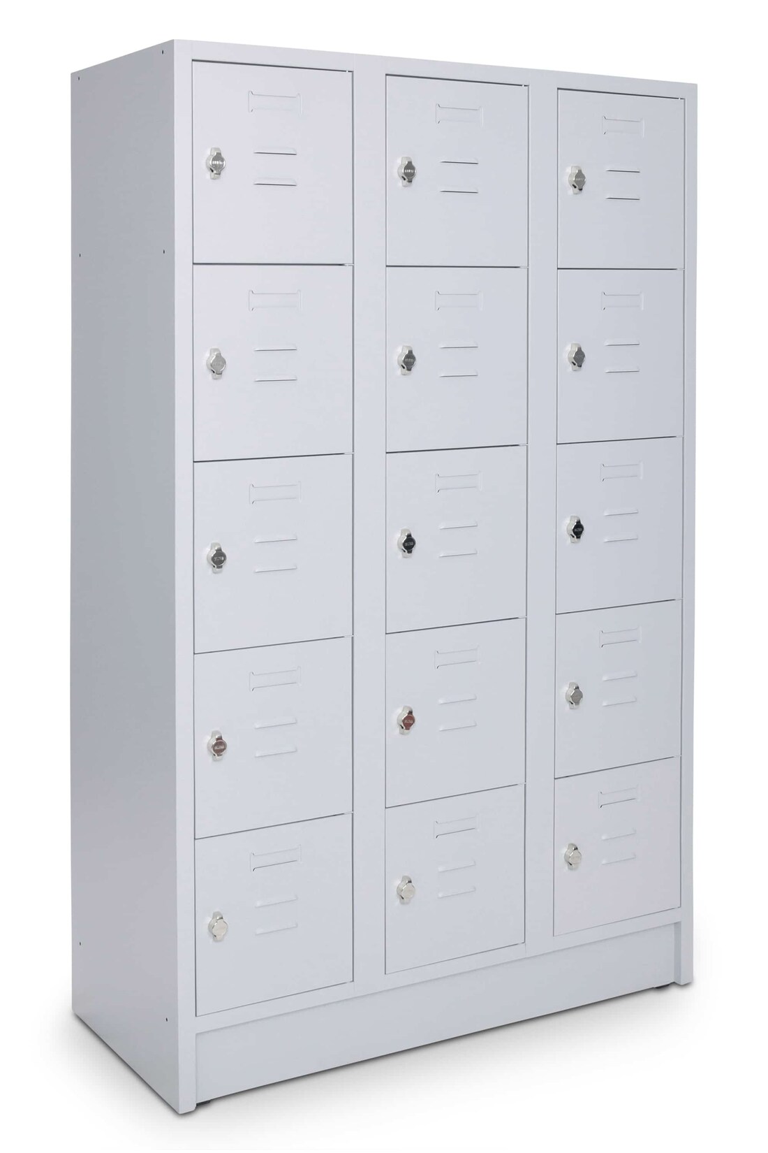 CEHA Schließ- und Fächerschrank mit 105 cm Breite und 15 Fächer lichtgrau/lichtgrau | 04251915400676