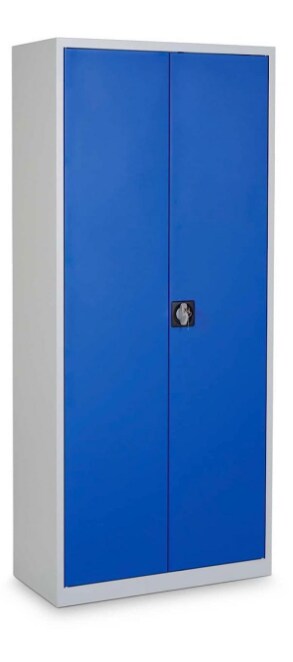 CEHA Stahl- und Fl&uuml;gelt&uuml;renschrank Classic 80 x 38 cm in enzianblau - Bild 1
