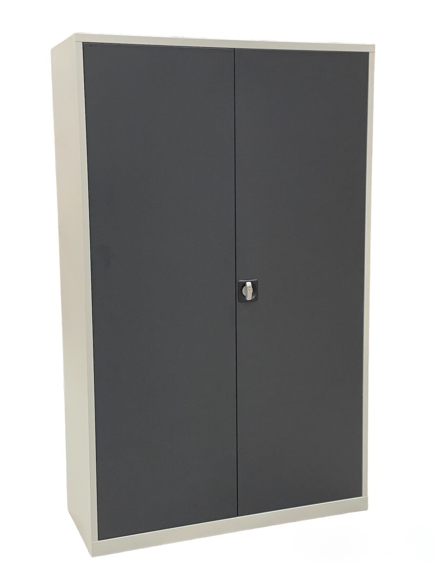 CEHA Stahl- und Fl&uuml;gelt&uuml;renschrank 120 x 50 cm anthrazitgrau - Bild 1