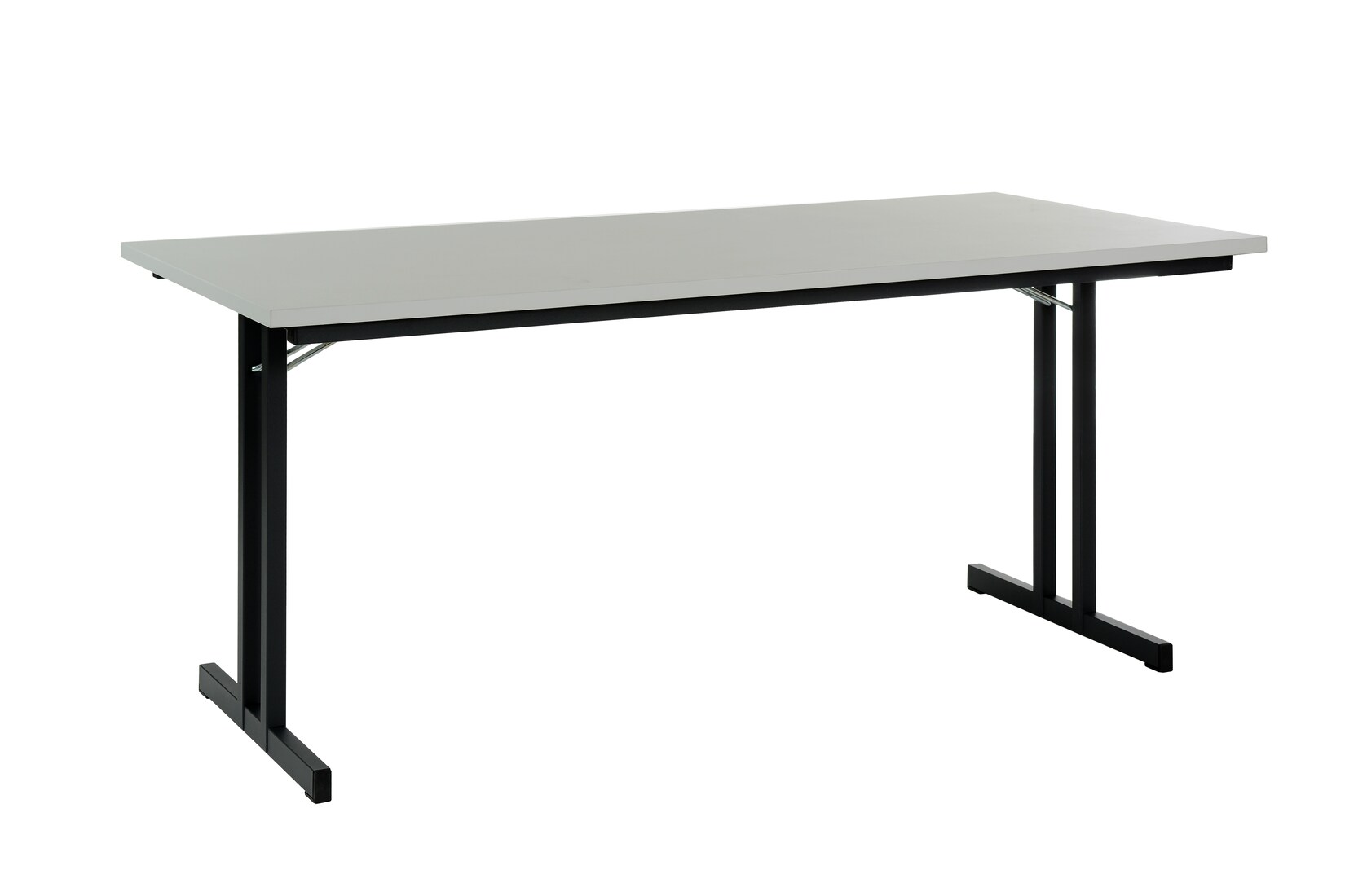CEHA Klapptisch mit T-Fuß Gestell 180 x 80 cm, Dekor grau   Gestell in RAL7035 (lichtgrau) | 04251915408795