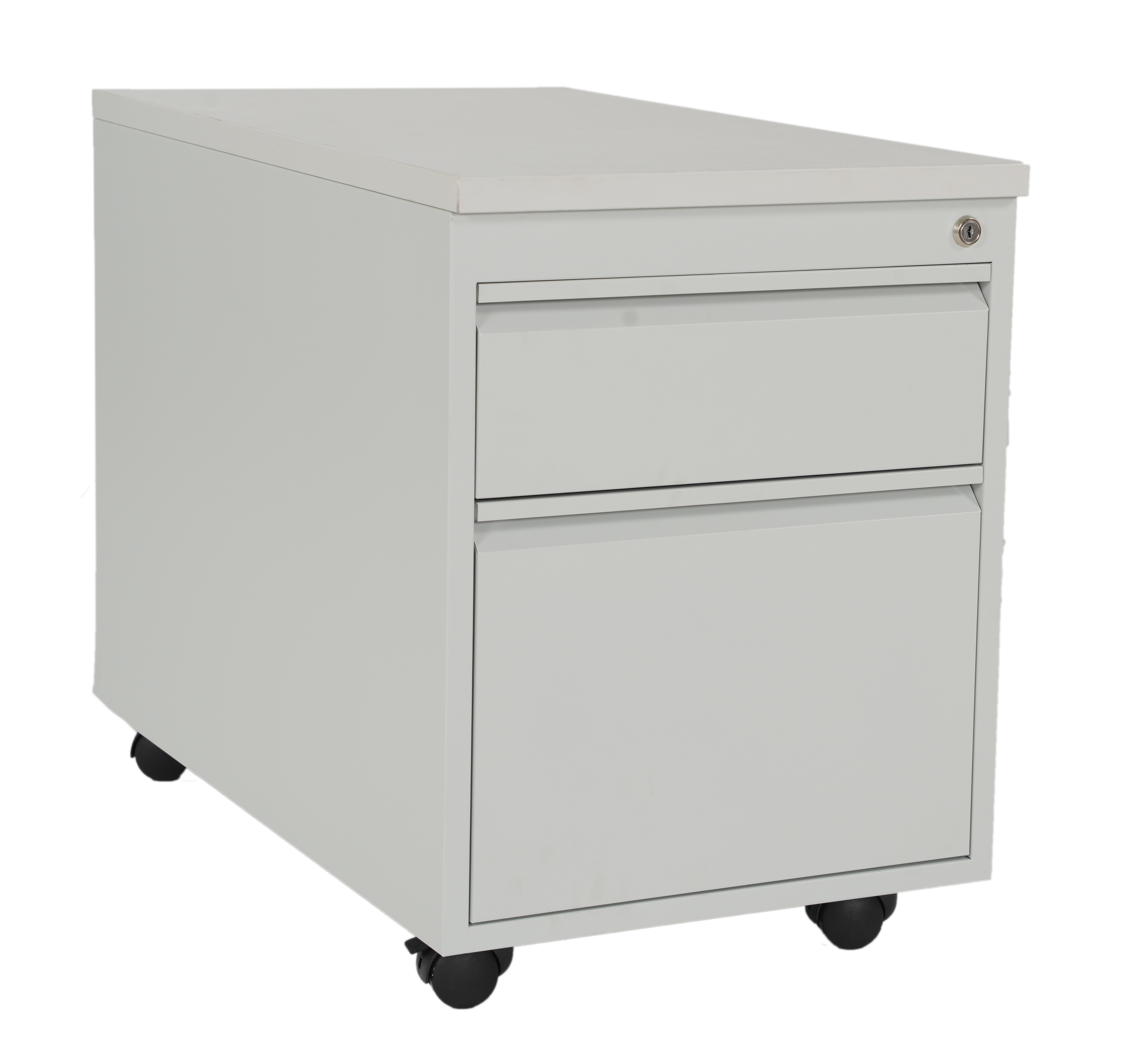 CEHA Rollcontainer ST790 mit Holztop 2 Sch&uuml;be in RAL7035 (lichtgrau) - Bild 1