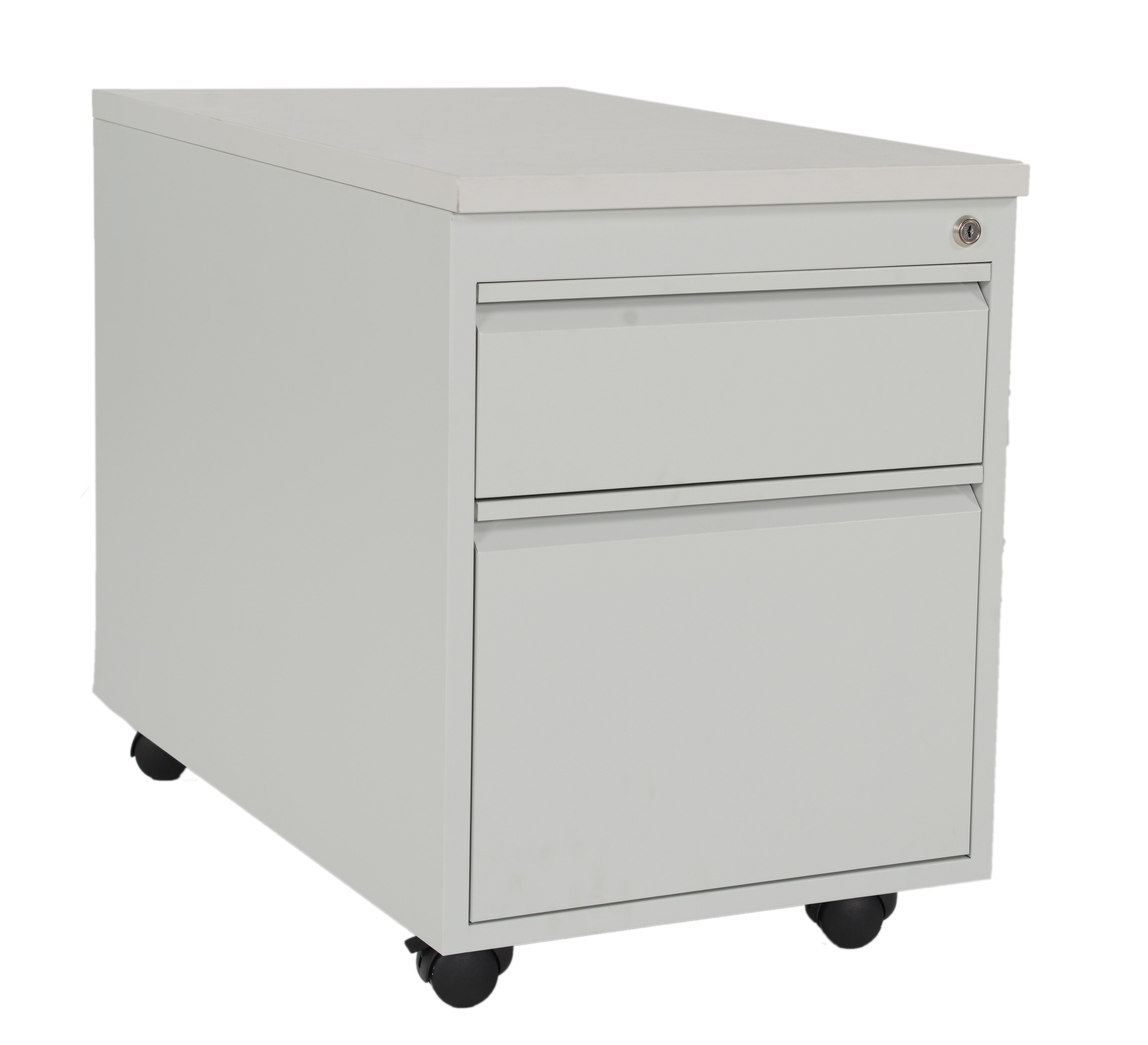 CEHA Rollcontainer ST790 mit Holztop Dekor wei&szlig; 2 Sch&uuml;be in RAL9003 (signalwei&szlig;) - Bild 1