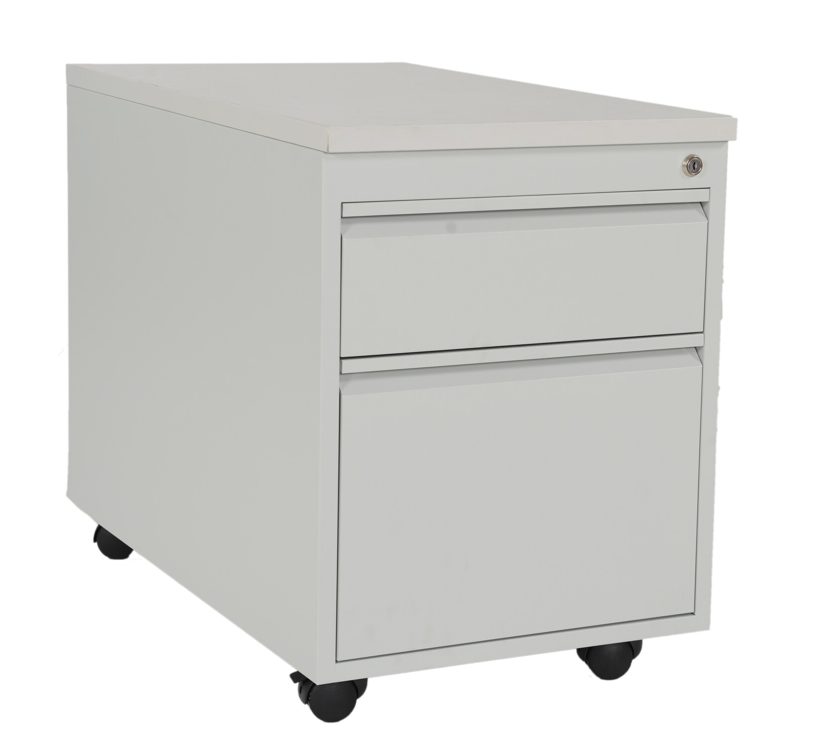 CEHA Rollcontainer ST790 mit Holztop Dekor weiß 2 Schübe in RAL9003 (signalweiß) | 04251915407040