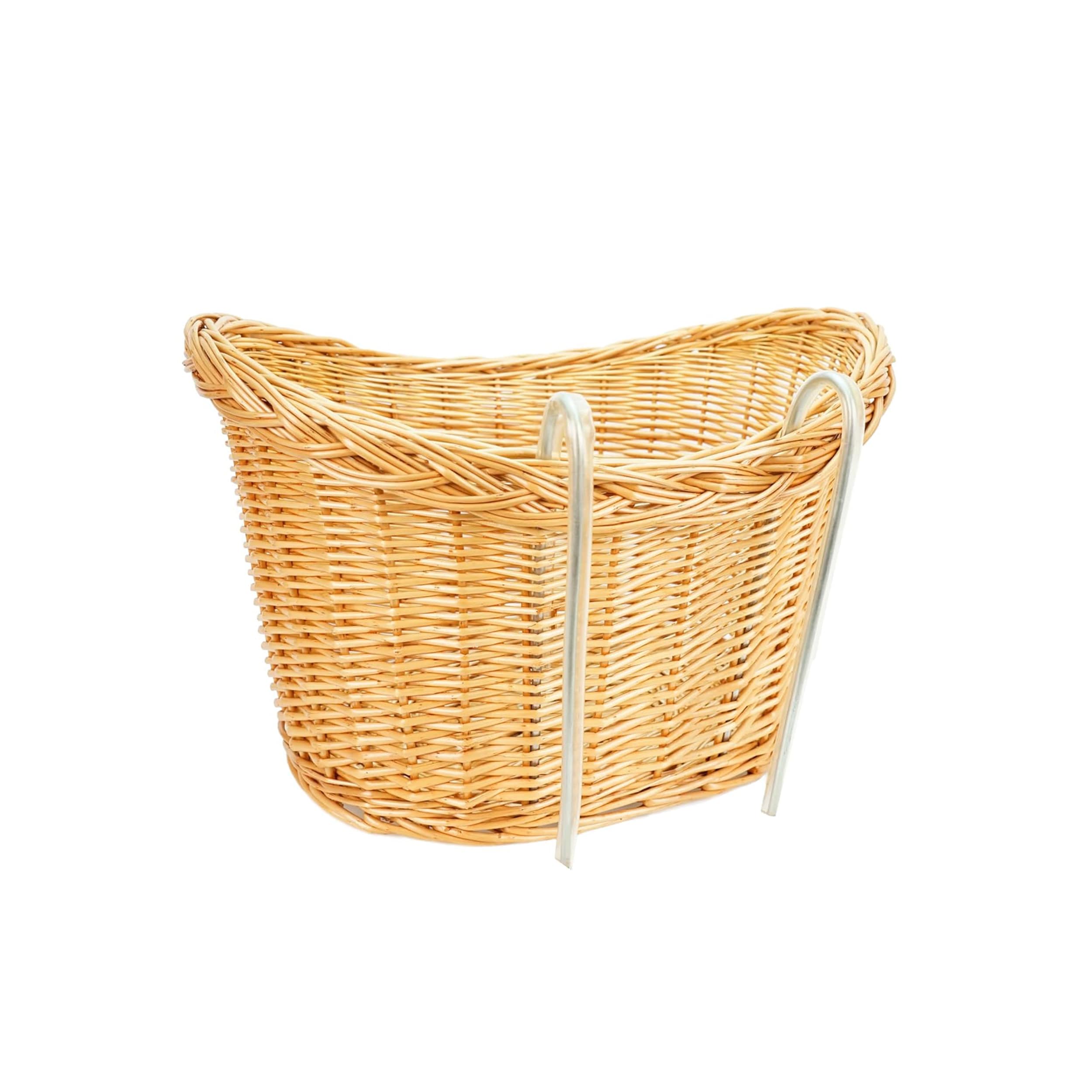 SachsenRAD Lenkerkorb aus Weidengeflecht, mit Haken, f&uuml;r E-Bike, Fahrrad, Scooter - Bild 1