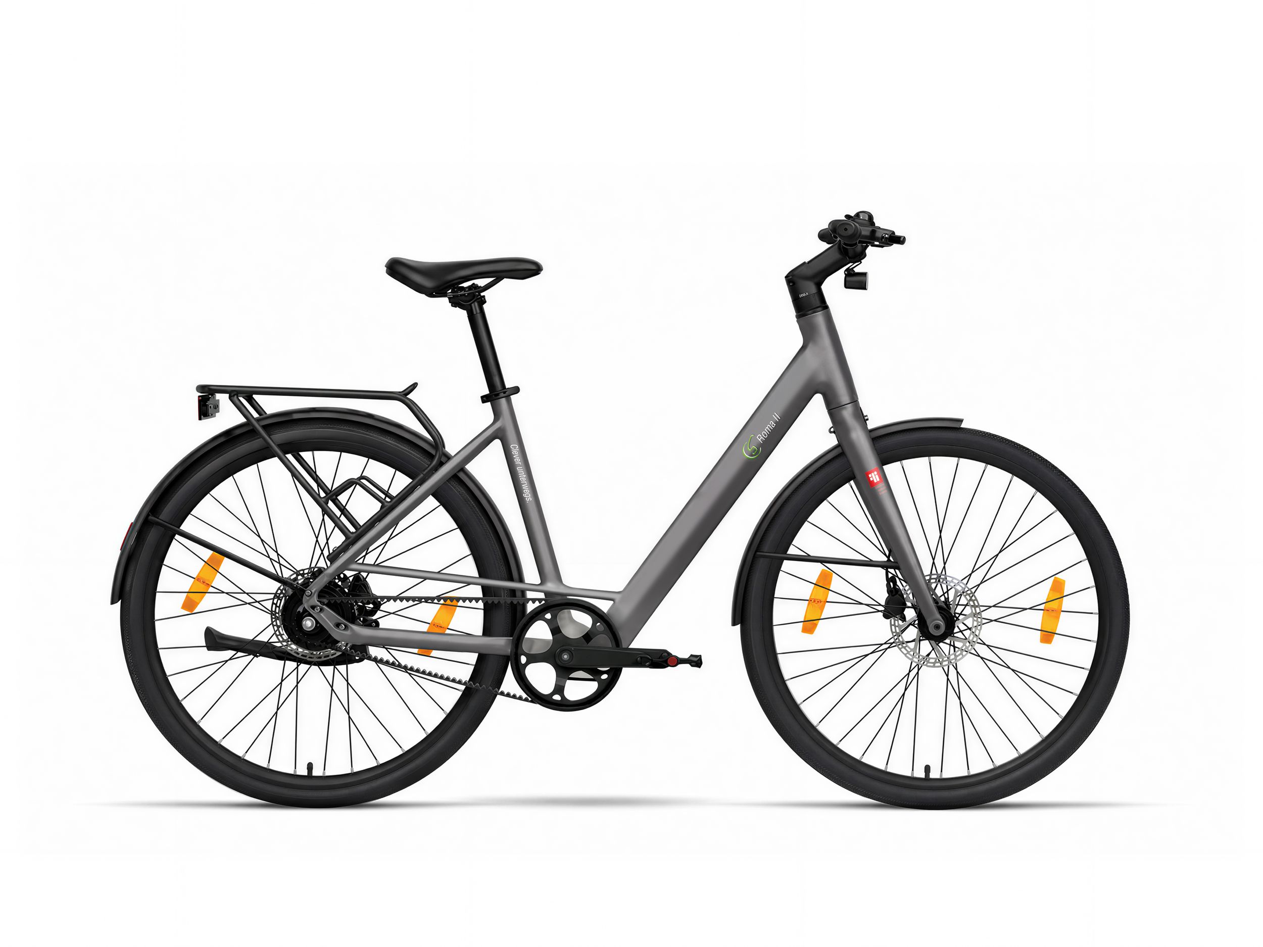 SachsenRAD Urban City E-Bike C3V Roma II mit Riemenantrieb Grau - Bild 1
