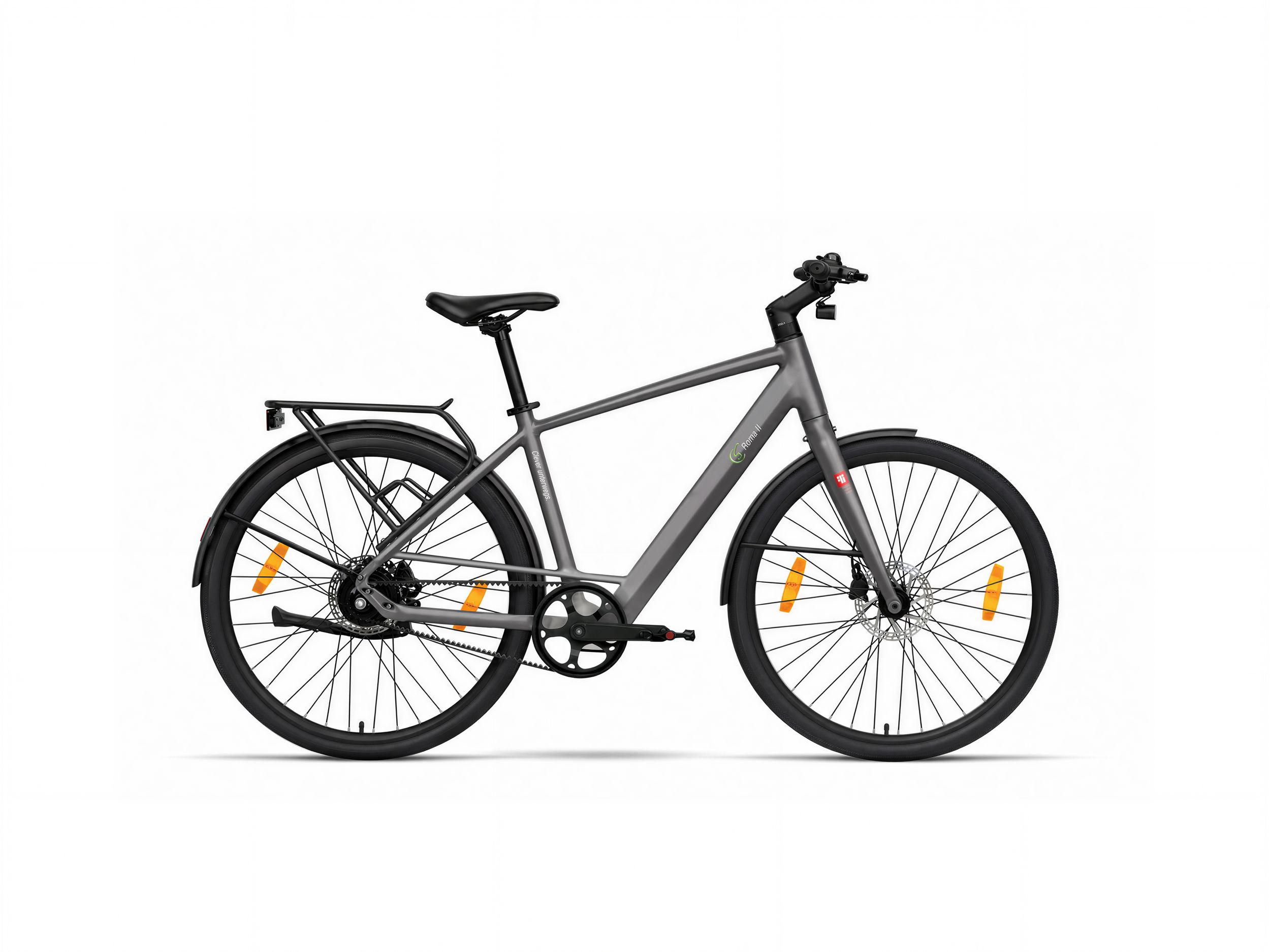 SachsenRAD Urban City E-Bike C3M Roma II mit Riemenantrieb Grau - Bild 1
