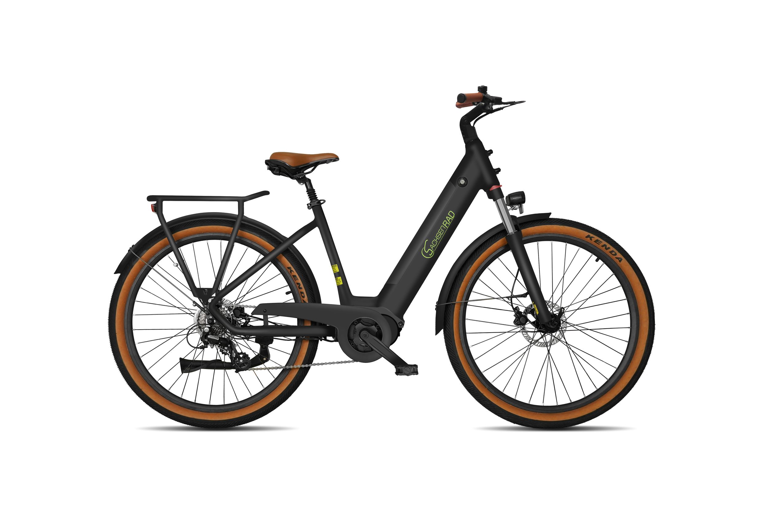 SachsenRAD E-SUV CityBike C5 Centro mit Diebstahlsicherung schwarz - Bild 1
