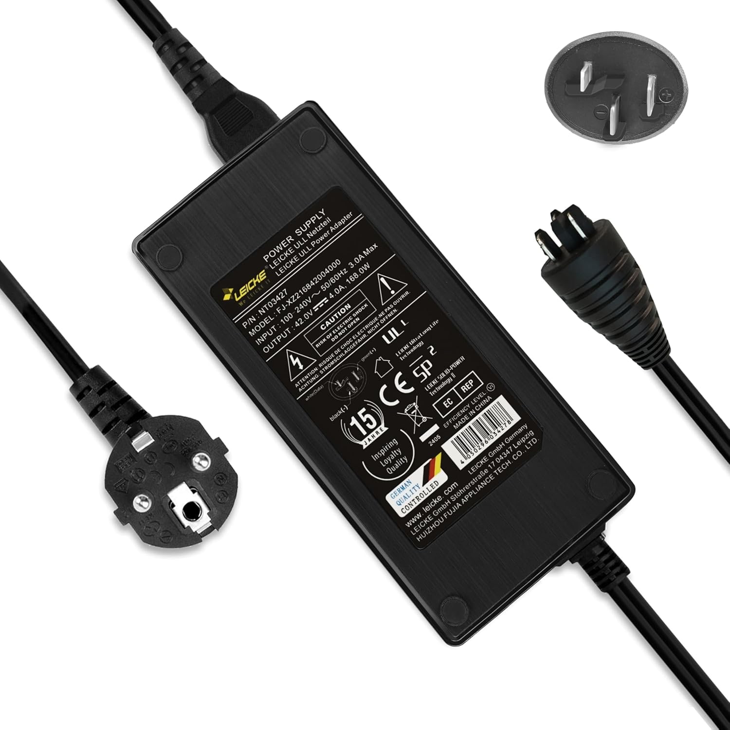 LEICKE Ladegerät für Bosch 36V/42V 2A/4A/6A Performance Active Line E-Bike 6A