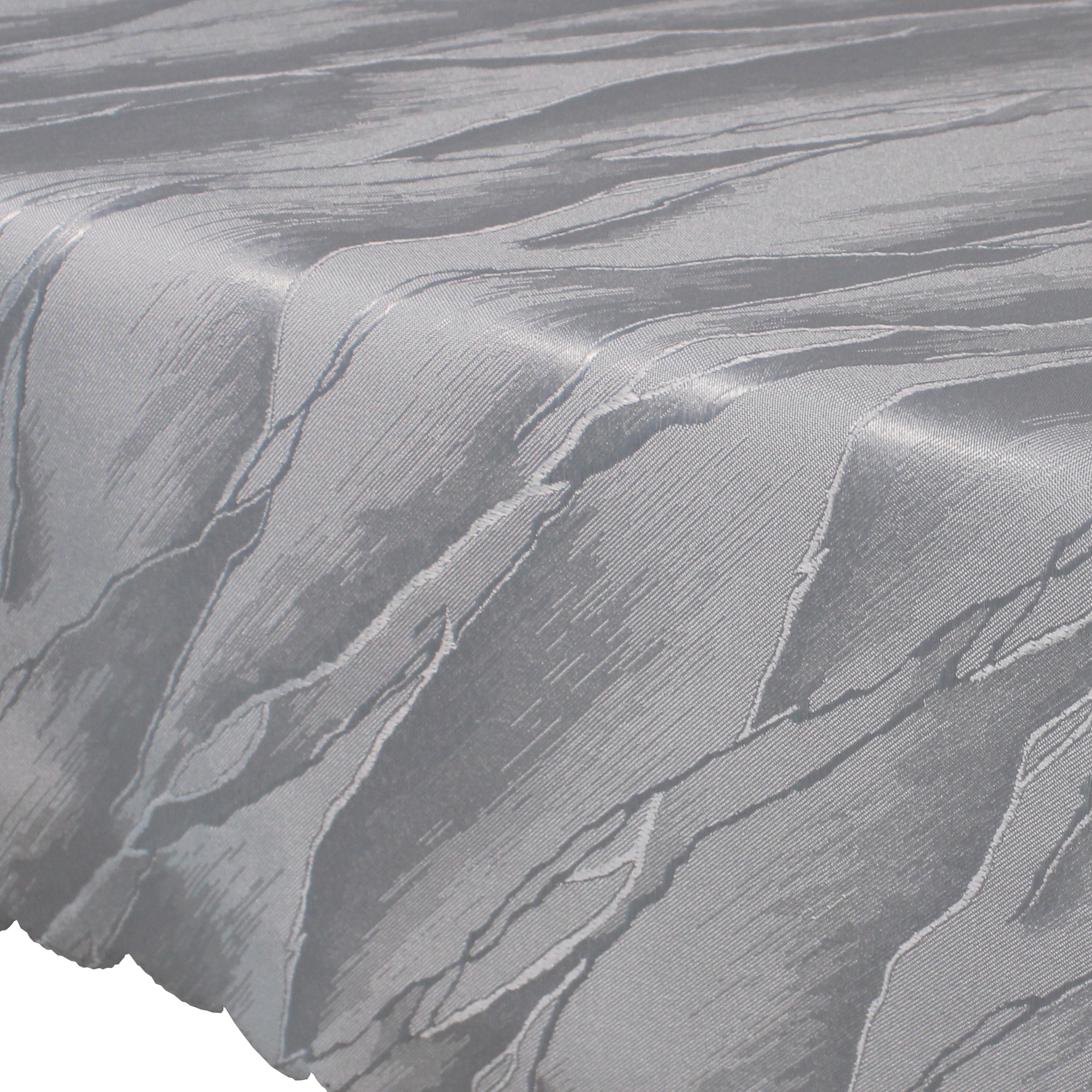 NYVI Tischdecke Jacquard Elegance - Edle Tischw&auml;sche mit Ornamenten - Tischdecke f&uuml;r Weihnachten, Geburtstag, Feste - Tischl&auml;ufer, Tischdeko Farbe:Silber;Gr&ouml;&szlig;e:130x220 cm - Bild 1