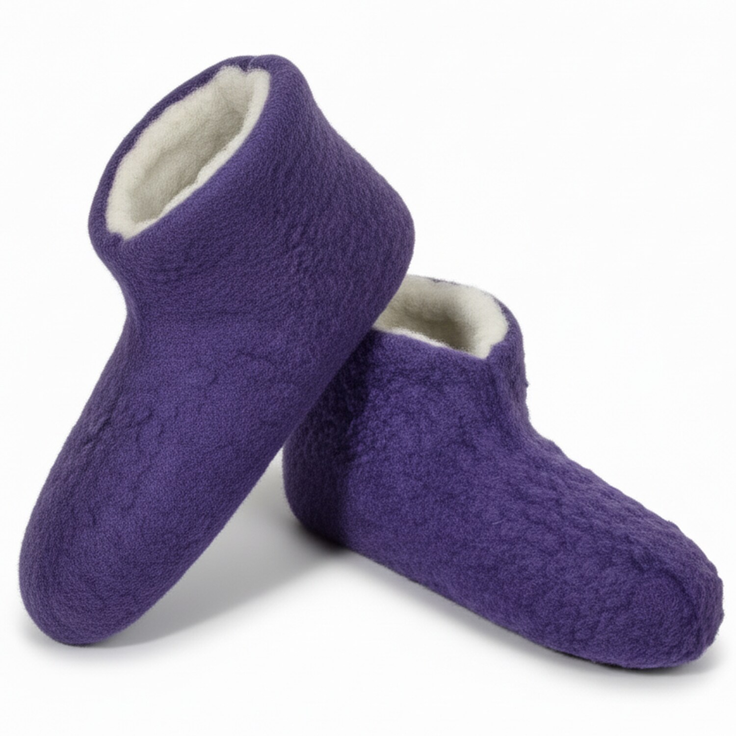 NYVI Bettschuhe IamFlauschi &ndash; Kuschelig Warme Hausschuhe aus 100% Reiner Schafwolle Gr&ouml;&szlig;e:36 / 37;Farbe:Chilled Lila - Bild 1