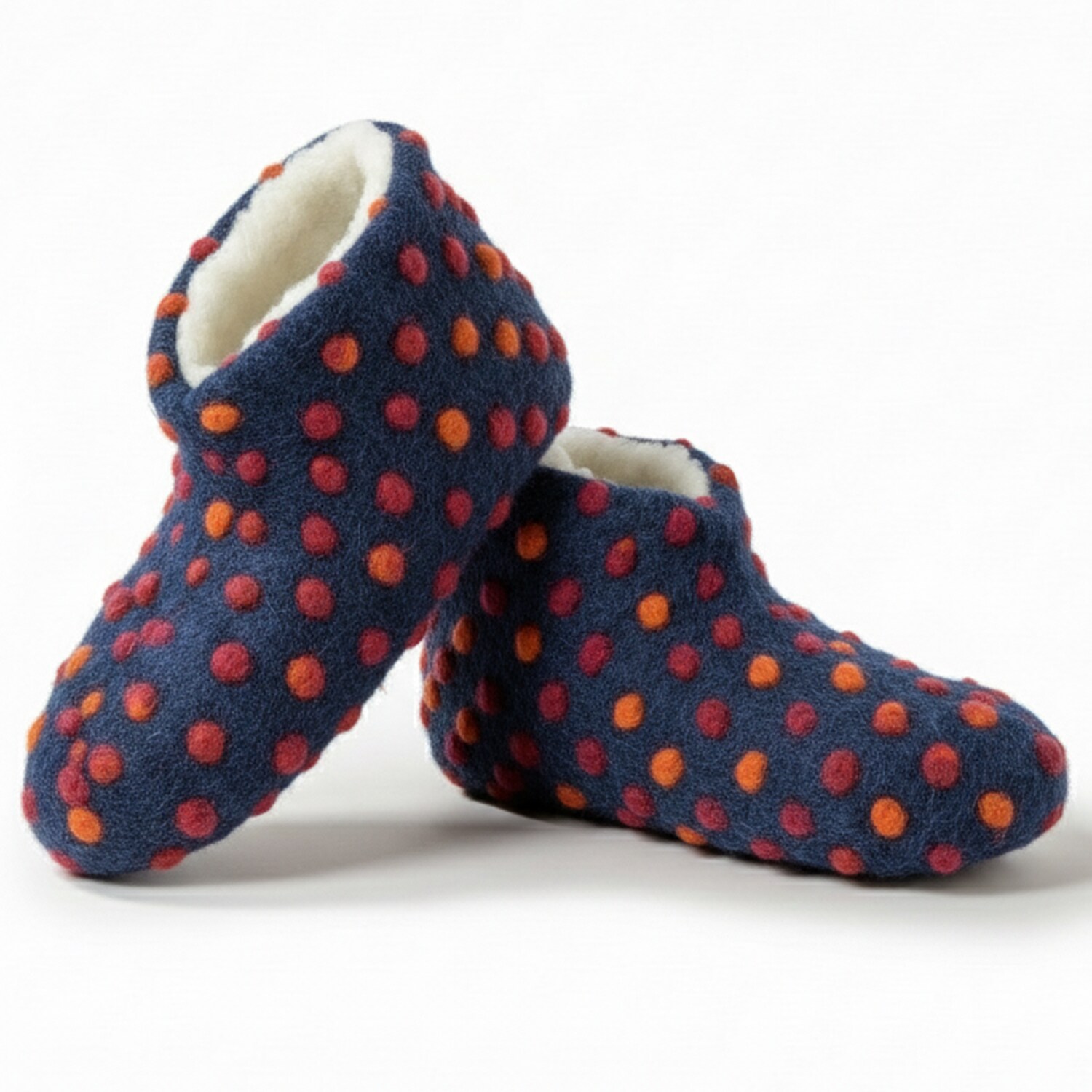 NYVI Bettschuhe IamFlauschi – Kuschelig Warme Hausschuhe aus 100% Reiner Schafwolle Größe:44 / 45;Farbe:Melting IceBlau | 04262366132146