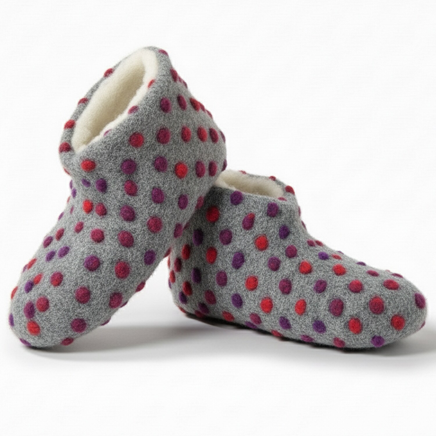 NYVI Bettschuhe IamFlauschi &ndash; Kuschelig Warme Hausschuhe aus 100% Reiner Schafwolle Gr&ouml;&szlig;e:36 / 37;Farbe:Cozy Silber - Bild 1