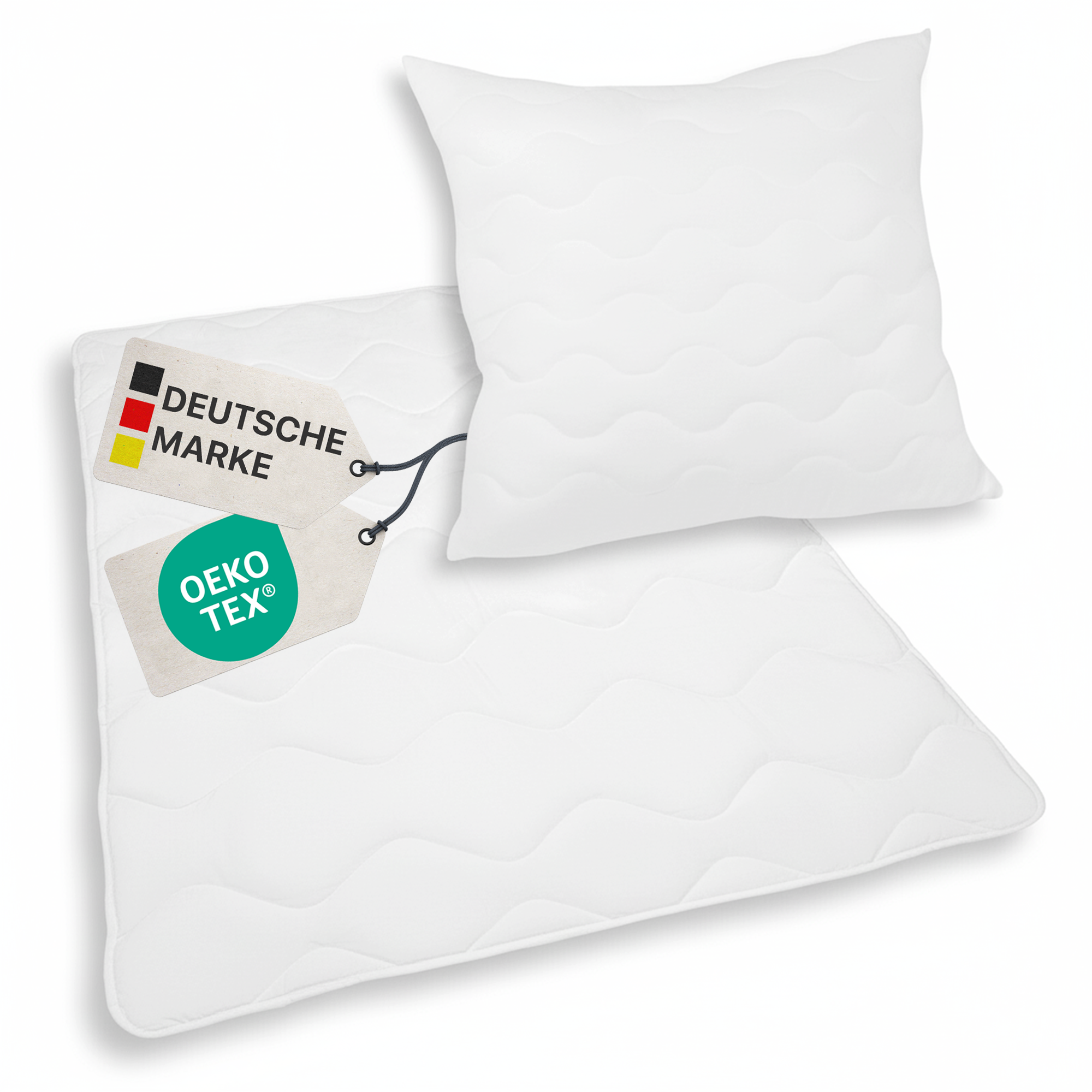 NYVI Bettdeckenset DreamScience Comfort 135x200 cm - 2-teilig - 1x Bettdecke 135x200 cm + 1x Kopfkissen 80x80 cm - Bild 1