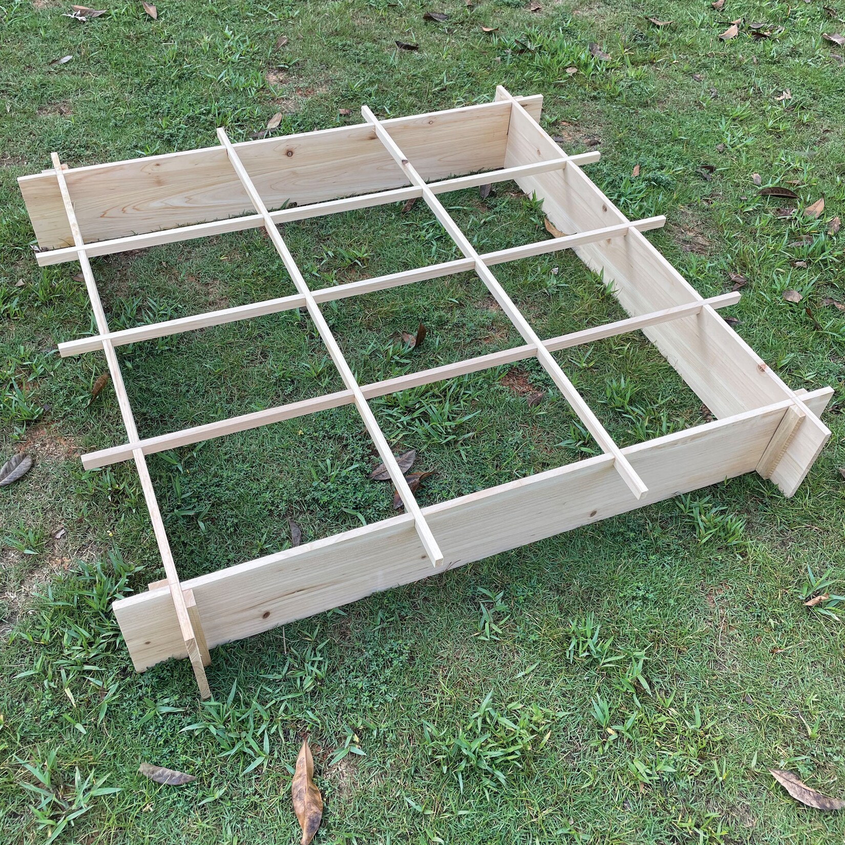 NYVI Pflanzbeet NYVIGreen 116x116 cm Natur - Gartenbeet mit Unkrautvlies