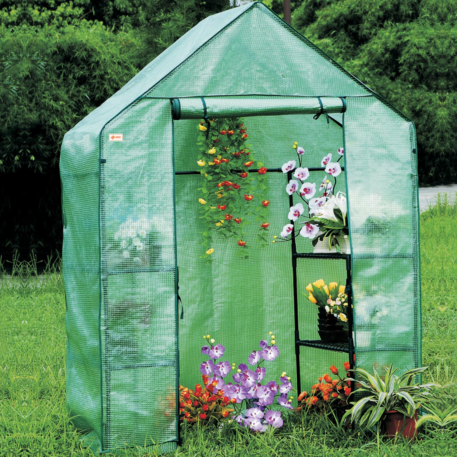 NYVI Foliengew&auml;chshaus NYVIGreen 195x143x73 cm - Gew&auml;chshaus f&uuml;r Pflanzen, Gem&uuml;se - Bild 1