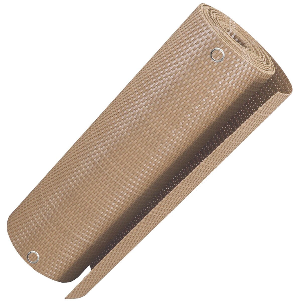 NYVI Polyrattan Balkon Sichtschutz Privafence - Balkonbespannung mit Metallösen - UV-fest, Wetterfest, 100% Blickdicht Farbe:Beige RD18;Größe:90x500 cm