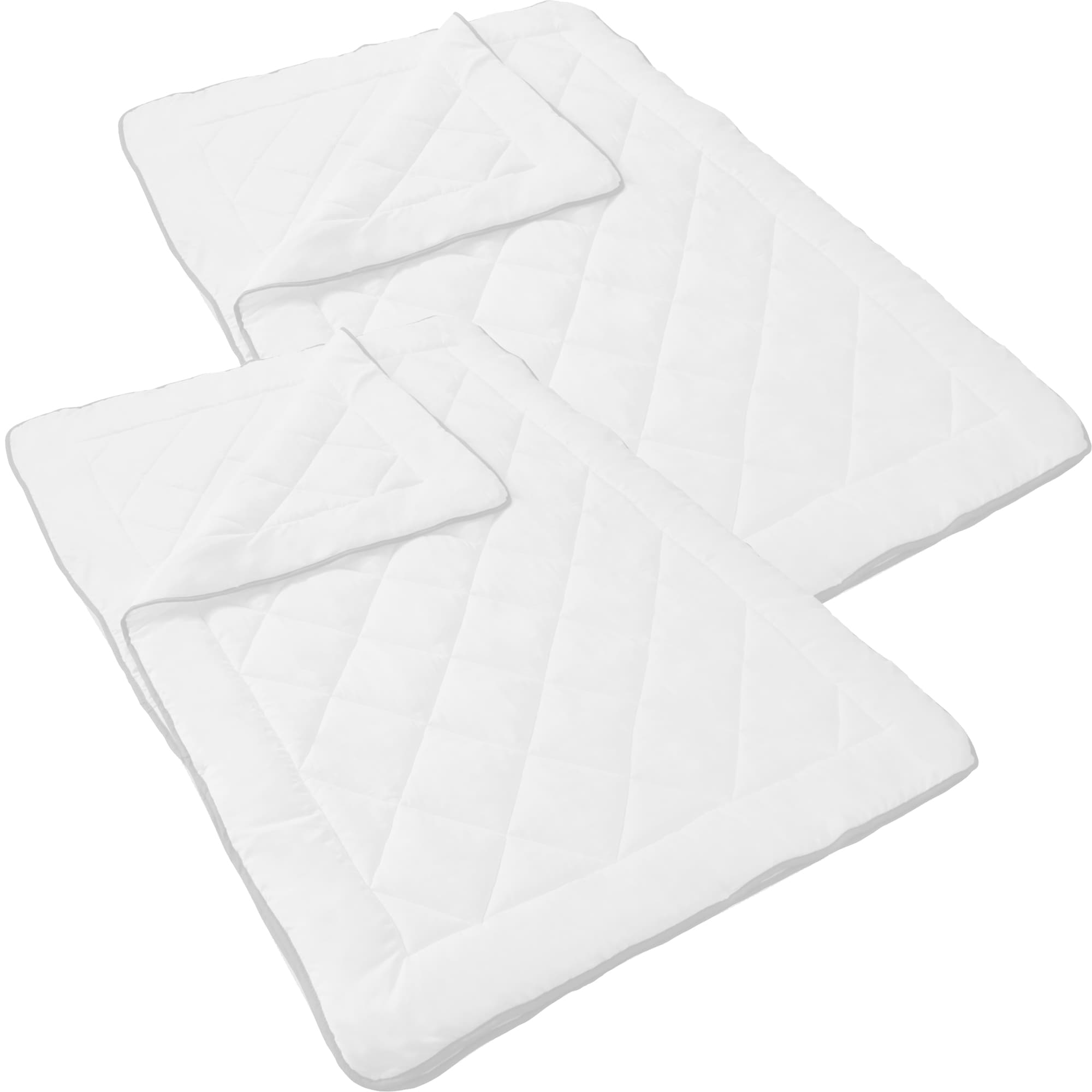 NYVI 4-Jahreszeiten Bettdecke AllYearComfy - 3in1: 1x leichte Sommerdecke + 1x &Uuml;bergangsdecke = 1x warme Winterdecke Anzahl:2;Gr&ouml;&szlig;e:155x220 cm (600 g / 800 g) - Bild 1