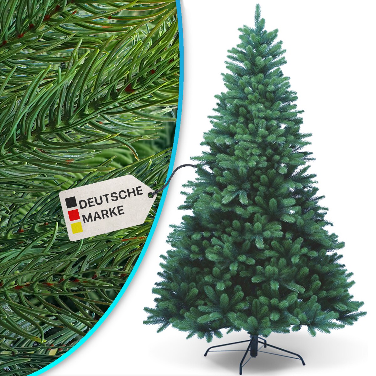 NYVI Weihnachtsbaum NYVI-Xmas Premium - Künstlicher Voll-PE Tannenbaum aus 100% Spritzguss Größe:240 cm
