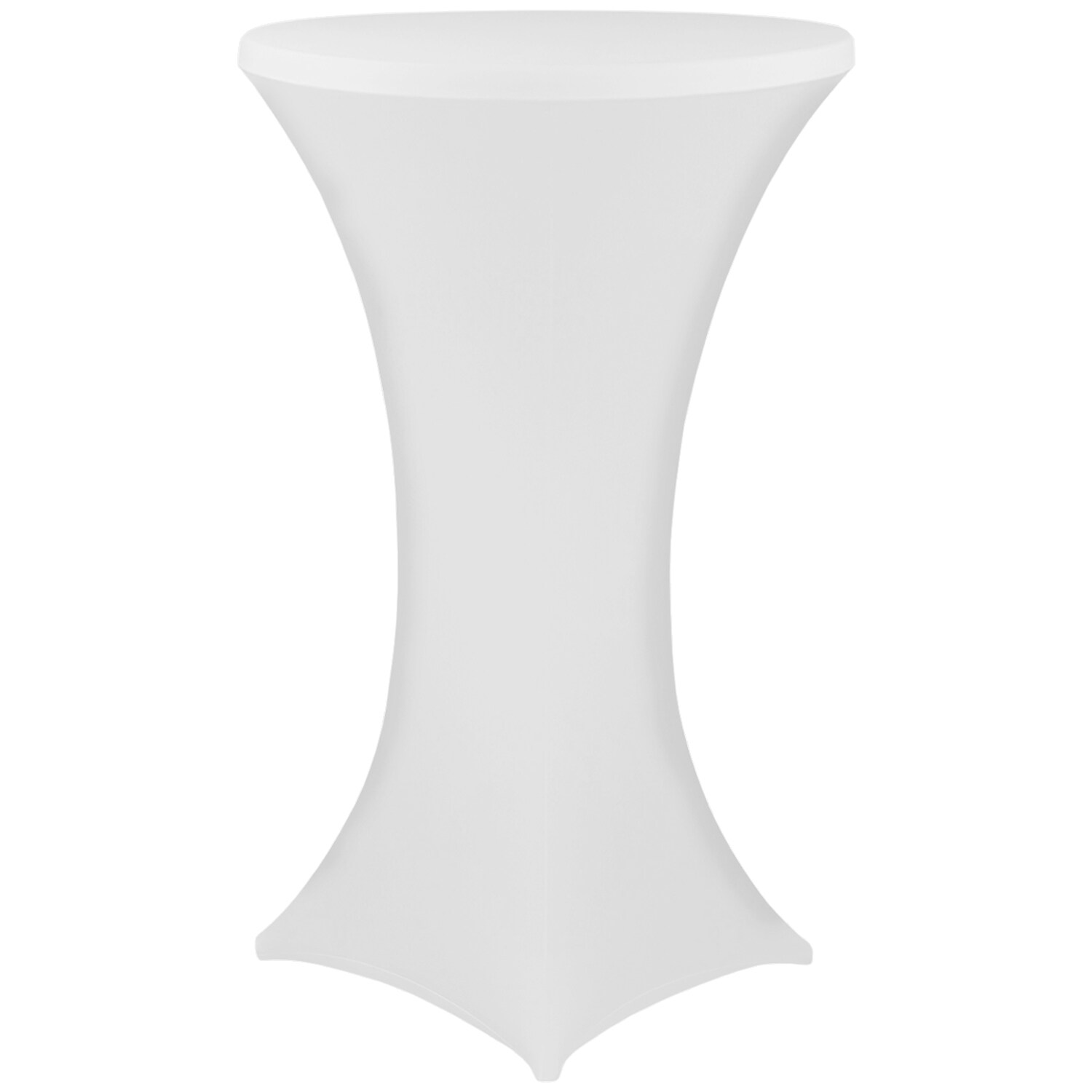 NYVI Stehtischhusse NYVIGala - Elastische Stretchhusse f&uuml;r Stehtische & Bistrotische Farbe:Wei&szlig;;Gr&ouml;&szlig;e:&Oslash; 80-85 cm - Bild 1