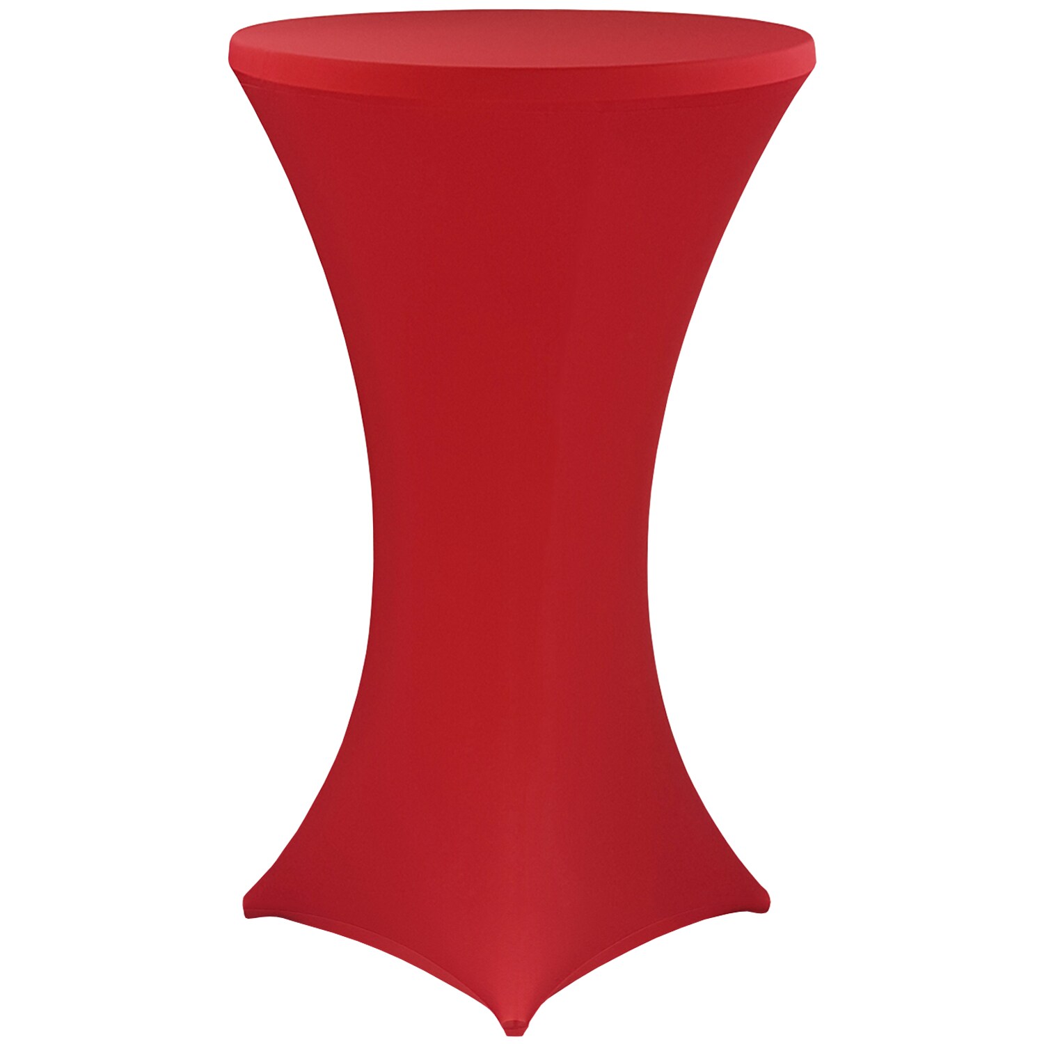 NYVI Stehtischhusse NYVIGala - Elastische Stretchhusse f&uuml;r Stehtische & Bistrotische Farbe:Rot;Gr&ouml;&szlig;e:&Oslash; 80-85 cm - Bild 1
