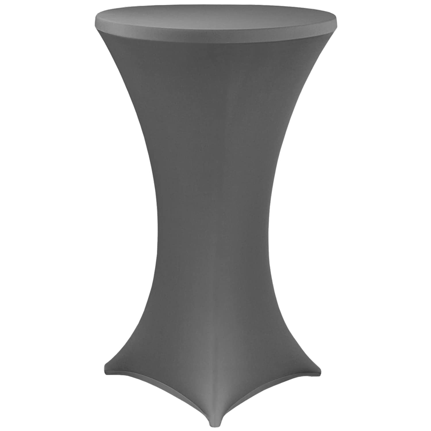 NYVI Stehtischhusse NYVIGala - Elastische Stretchhusse f&uuml;r Stehtische & Bistrotische Farbe:Anthrazit;Gr&ouml;&szlig;e:&Oslash; 80-85 cm - Bild 1
