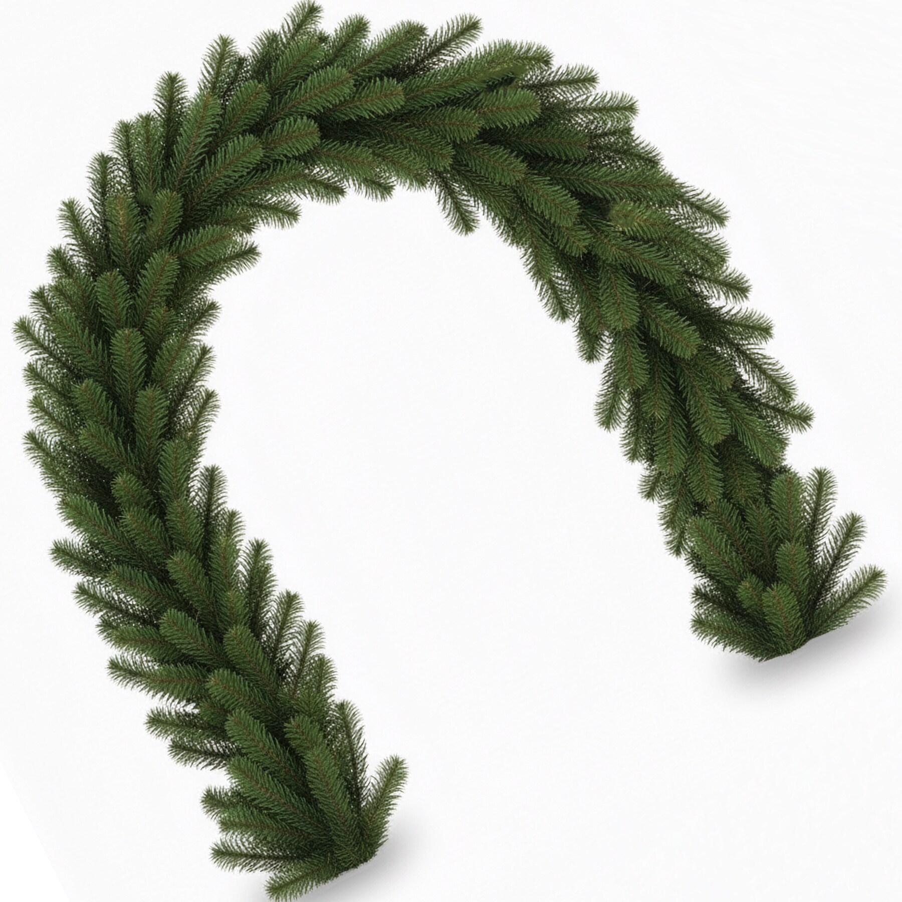 NYVI Weihnachtsgirlande Xmas Premium 270 cm - K&uuml;nstliche Voll-PE Spritzguss Girlande - Naturgetreu - Dekogirlande f&uuml;r Weihnachten - Bild 1