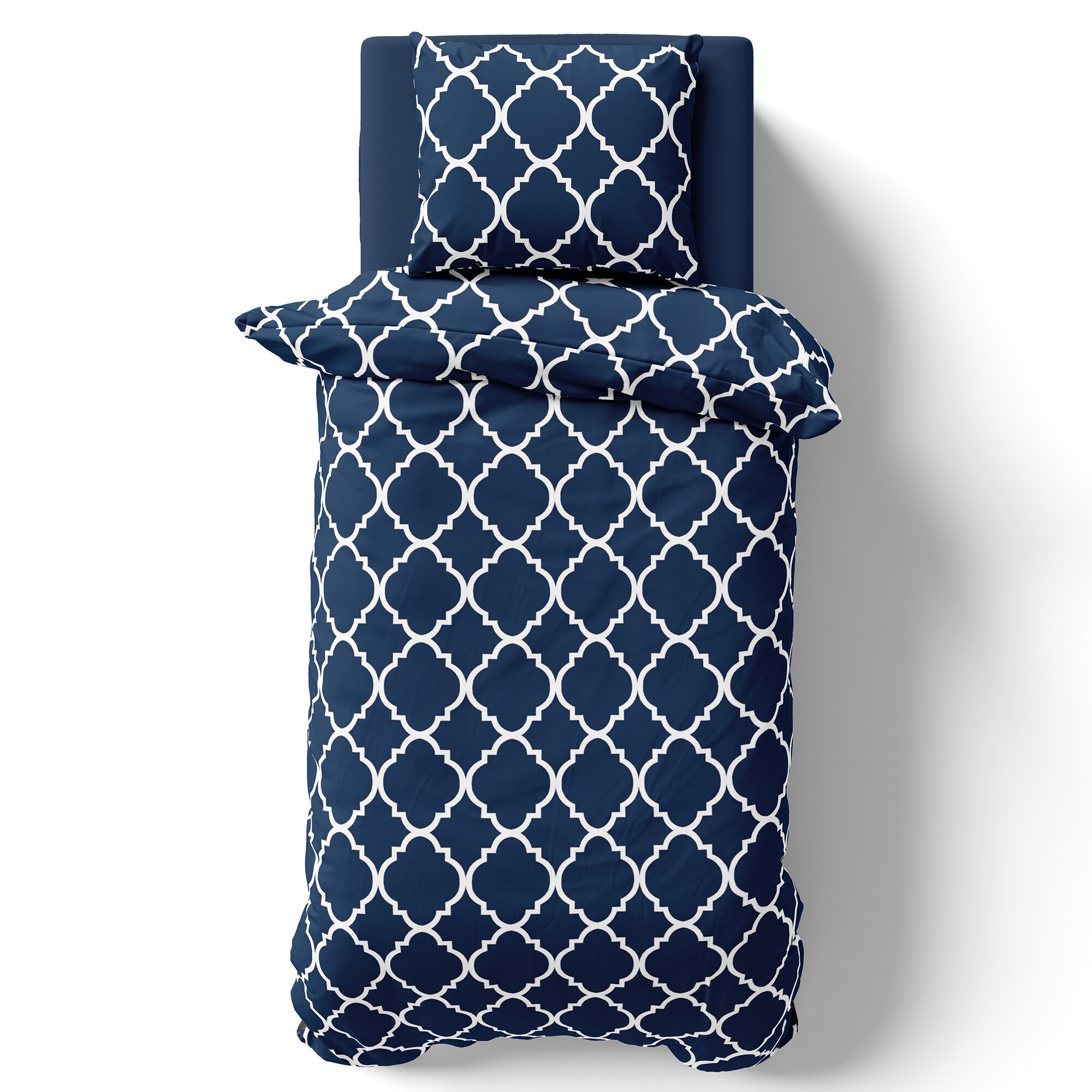 NYVI Bettw&auml;sche Set DreamScience Renforc&eacute; Design - Atmungsaktiv & Weich - 100% Baumwolle - Mit Rei&szlig;verschluss Gr&ouml;&szlig;e:155x220 + 80x80 cm;Farbe:Maroc - Bild 1