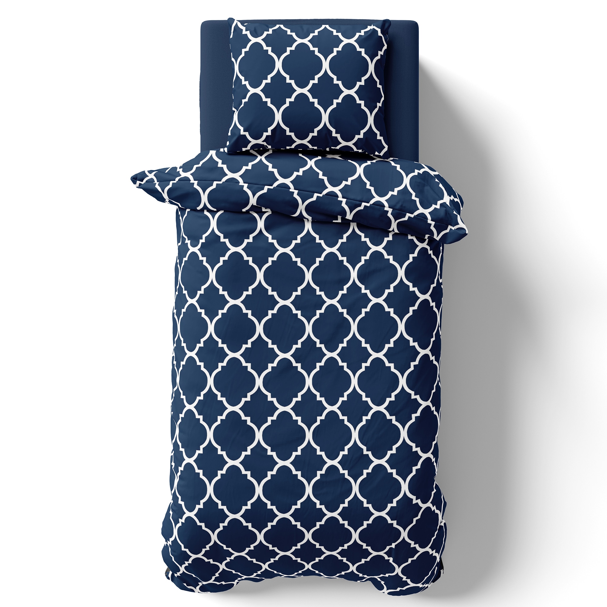 NYVI Bettw&auml;sche Set DreamScience Renforc&eacute; Design - Atmungsaktiv & Weich - 100% Baumwolle - Mit Rei&szlig;verschluss Gr&ouml;&szlig;e:200x200 + 2x 80x80 cm;Farbe:Maroc - Bild 1