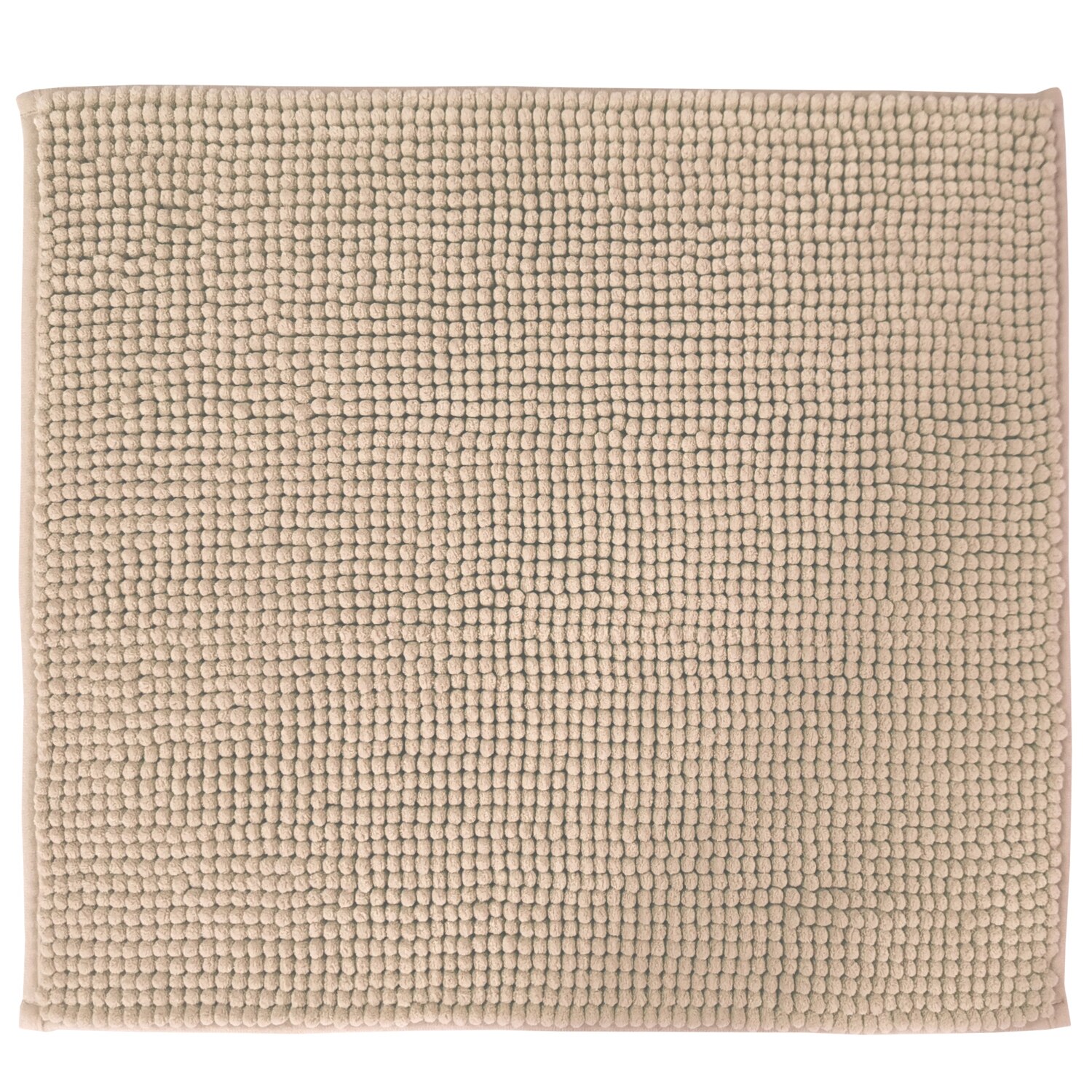 NYVI Badematte NYVISpa Chenille Rechteckig - Badezimmerteppich - Rutschfest, Saugf&auml;hig, Schnell Trocknend, Fu&szlig;bodenheizung geeignet, Waschbar, Weich Farbe:Beige;Gr&ouml;&szlig;e:WC-Vorleger 45x50 cm - Bild 1