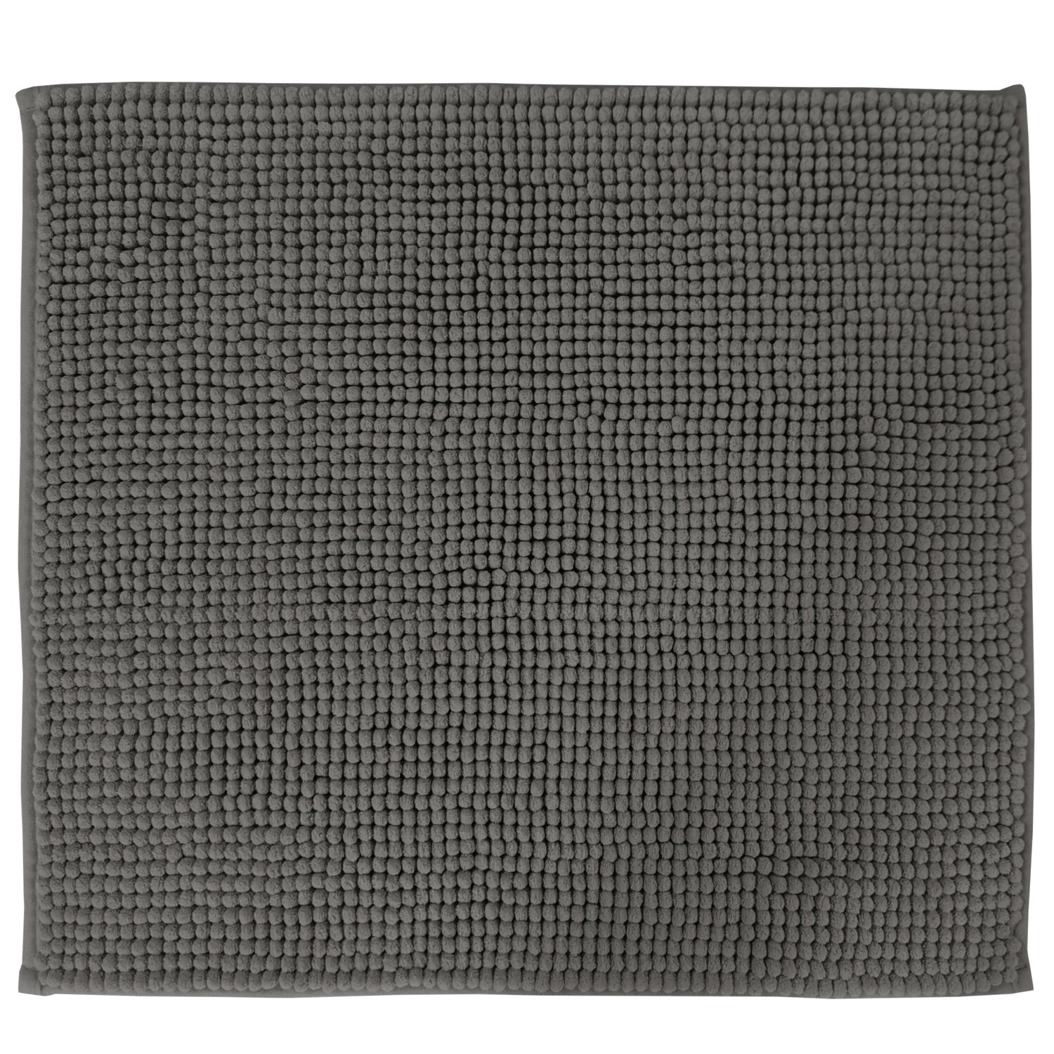 NYVI Badematte NYVISpa Chenille Rechteckig - Badezimmerteppich - Rutschfest, Saugf&auml;hig, Schnell Trocknend, Fu&szlig;bodenheizung geeignet, Waschbar, Weich Farbe:Grau;Gr&ouml;&szlig;e:WC-Vorleger 45x50 cm - Bild 1