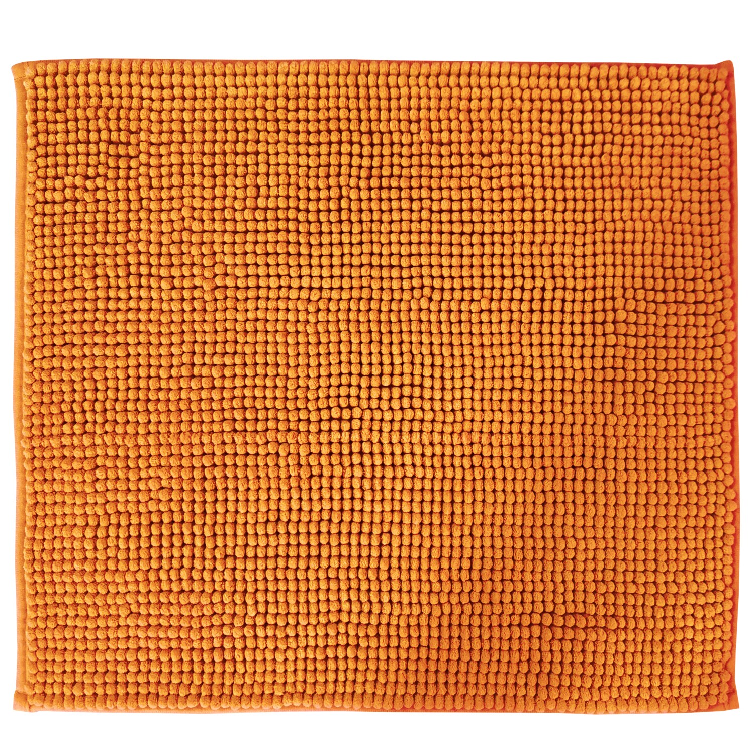 NYVI Badematte NYVISpa Chenille Rechteckig - Badezimmerteppich - Rutschfest, Saugf&auml;hig, Schnell Trocknend, Fu&szlig;bodenheizung geeignet, Waschbar, Weich Farbe:Orange;Gr&ouml;&szlig;e:WC-Vorleger 45x50 cm - Bild 1