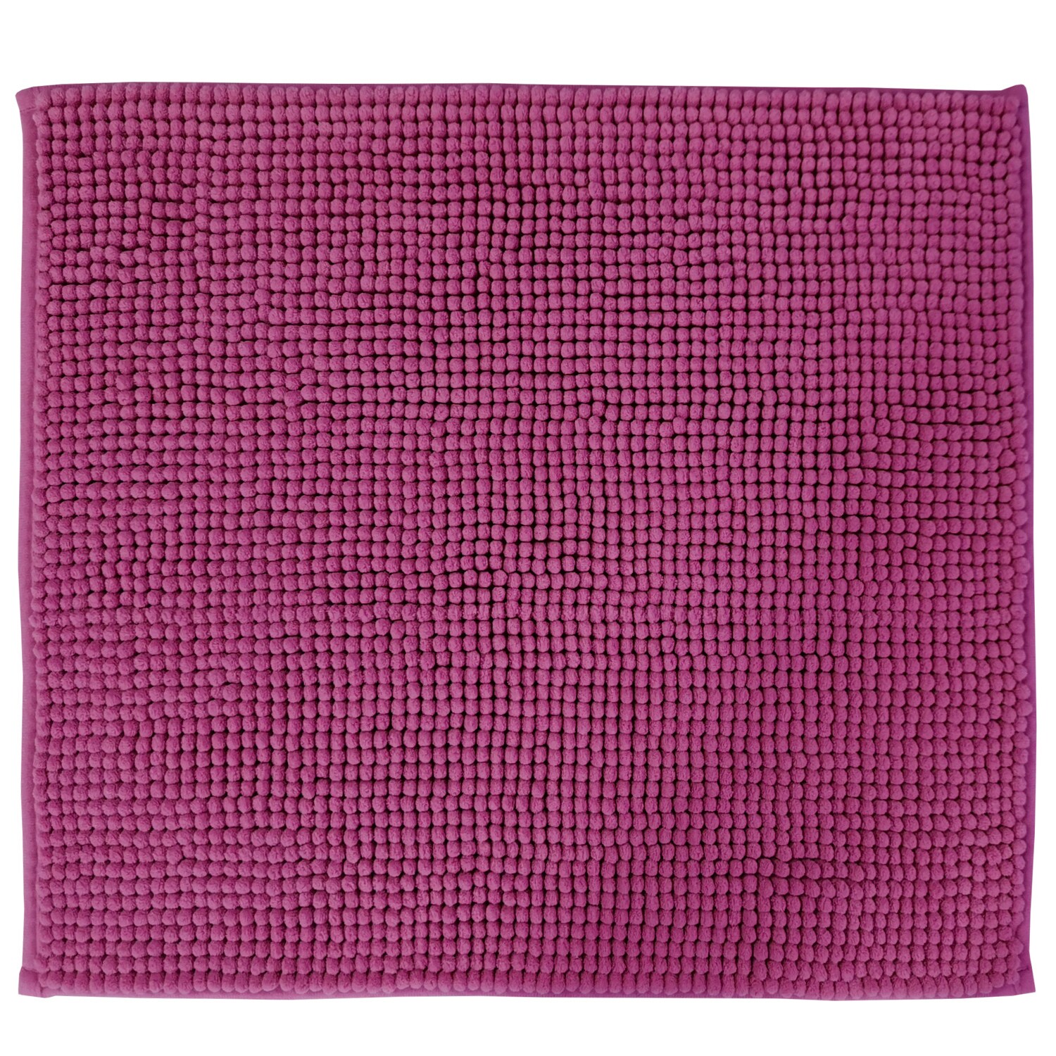 NYVI Badematte NYVISpa Chenille Rechteckig - Badezimmerteppich - Rutschfest, Saugf&auml;hig, Schnell Trocknend, Fu&szlig;bodenheizung geeignet, Waschbar, Weich Farbe:Lila;Gr&ouml;&szlig;e:WC-Vorleger 45x50 cm - Bild 1