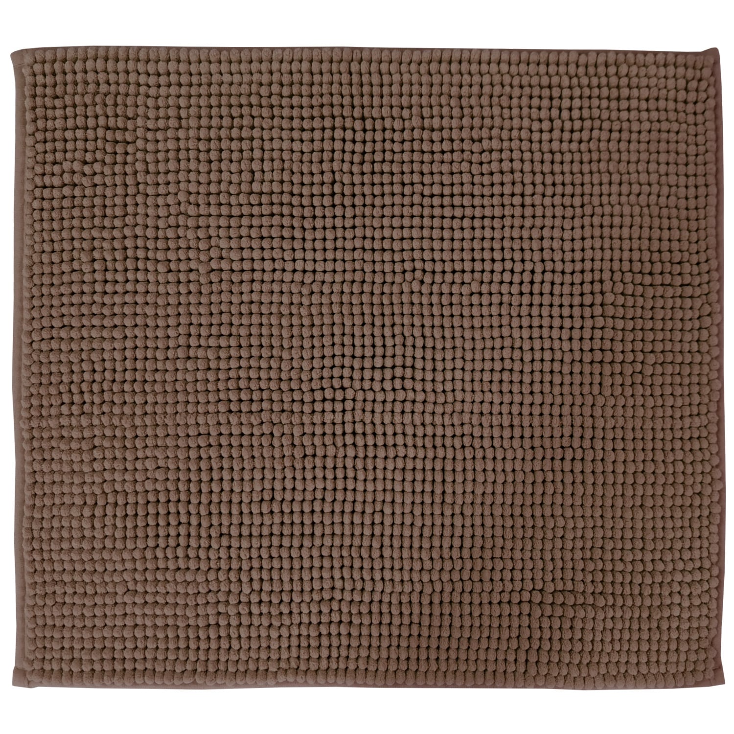 NYVI Badematte NYVISpa Chenille Rechteckig - Badezimmerteppich - Rutschfest, Saugf&auml;hig, Schnell Trocknend, Fu&szlig;bodenheizung geeignet, Waschbar, Weich Farbe:Taupe;Gr&ouml;&szlig;e:WC-Vorleger 45x50 cm - Bild 1