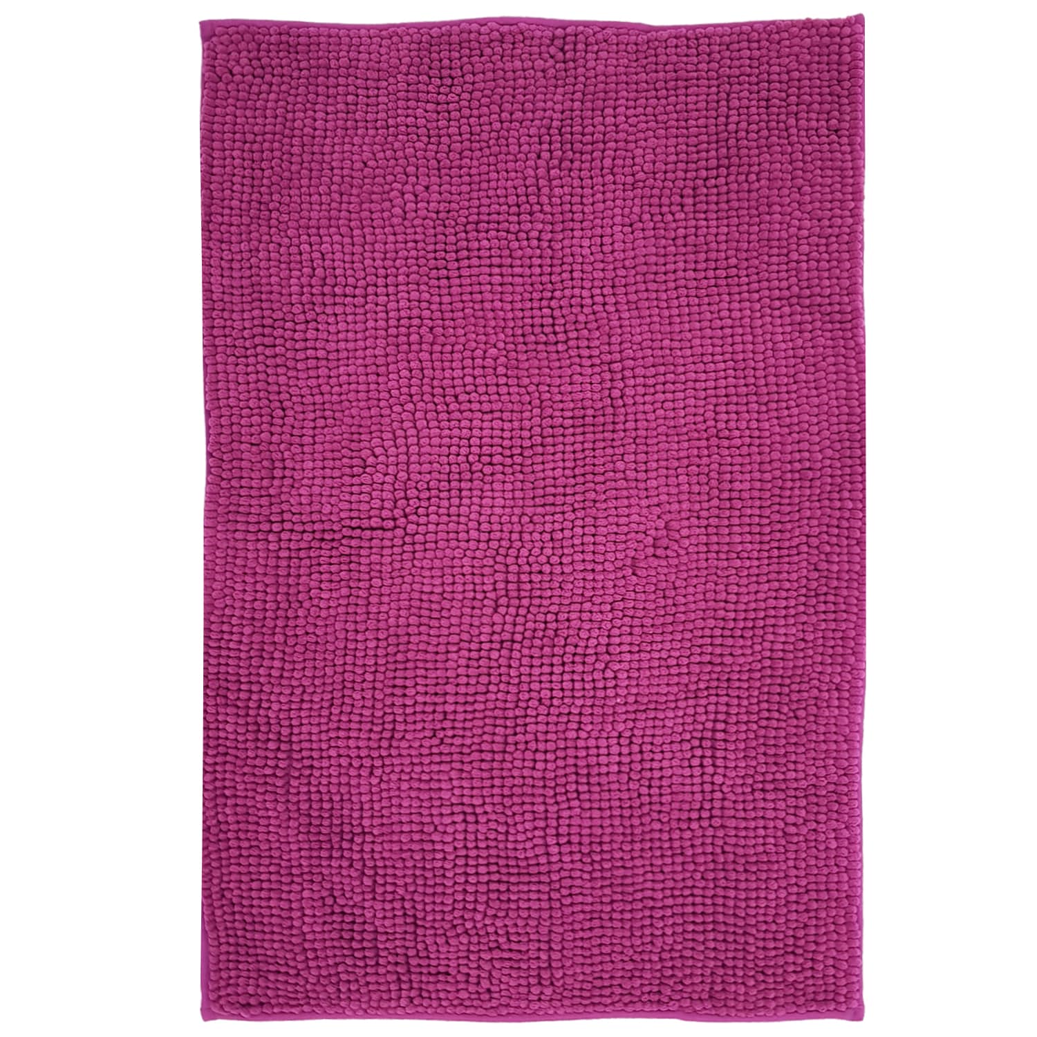 NYVI Badematte NYVISpa Chenille Rechteckig - Badezimmerteppich - Rutschfest, Saugf&auml;hig, Schnell Trocknend, Fu&szlig;bodenheizung geeignet, Waschbar, Weich Farbe:Lila;Gr&ouml;&szlig;e:Badematte 60x90 cm - Bild 1