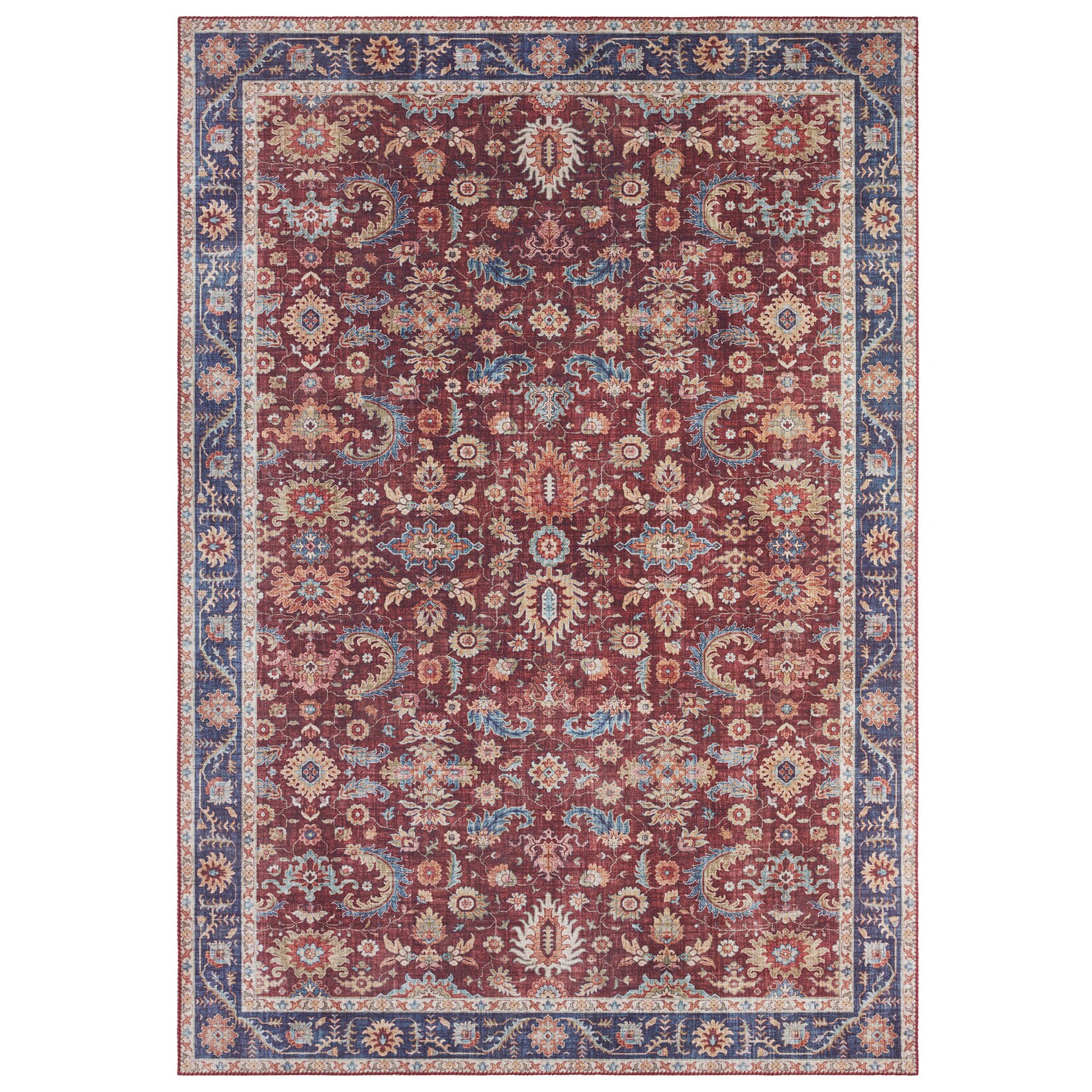 NYVI Teppich Asmar - Pflegeleicht, Langlebig, für Innenräume Größe:120x160 cm;Farbe:Bordeaux-Rot Vivana