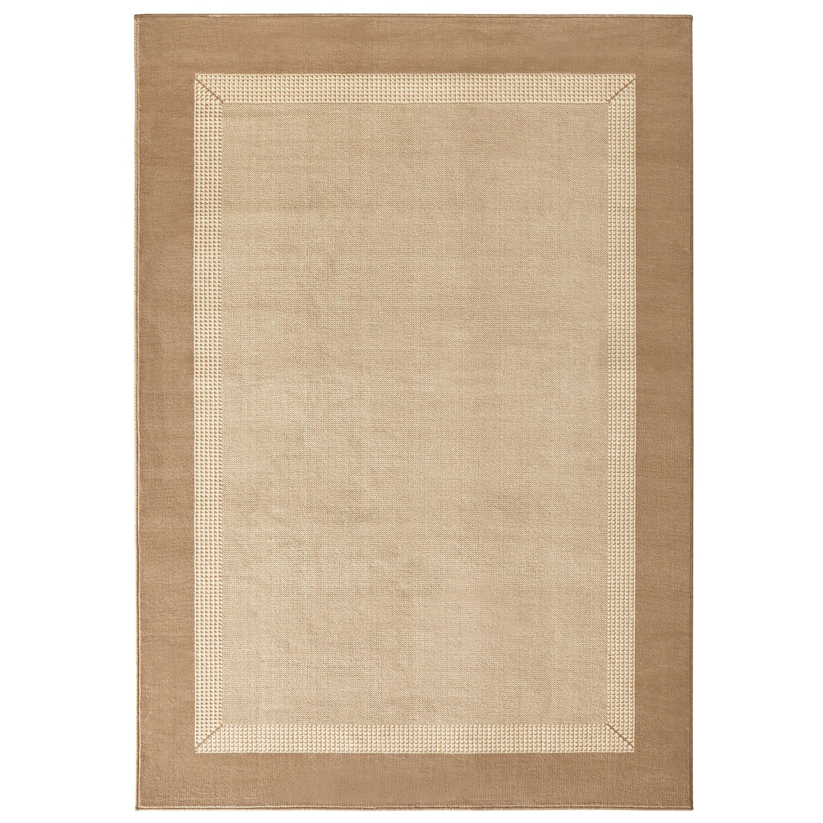 NYVI Teppich Basic – Strapazierfähig, Pflegeleicht, Vielseitig Größe:200×290 cm;Farbe:Beige Creme | 04255636645279
