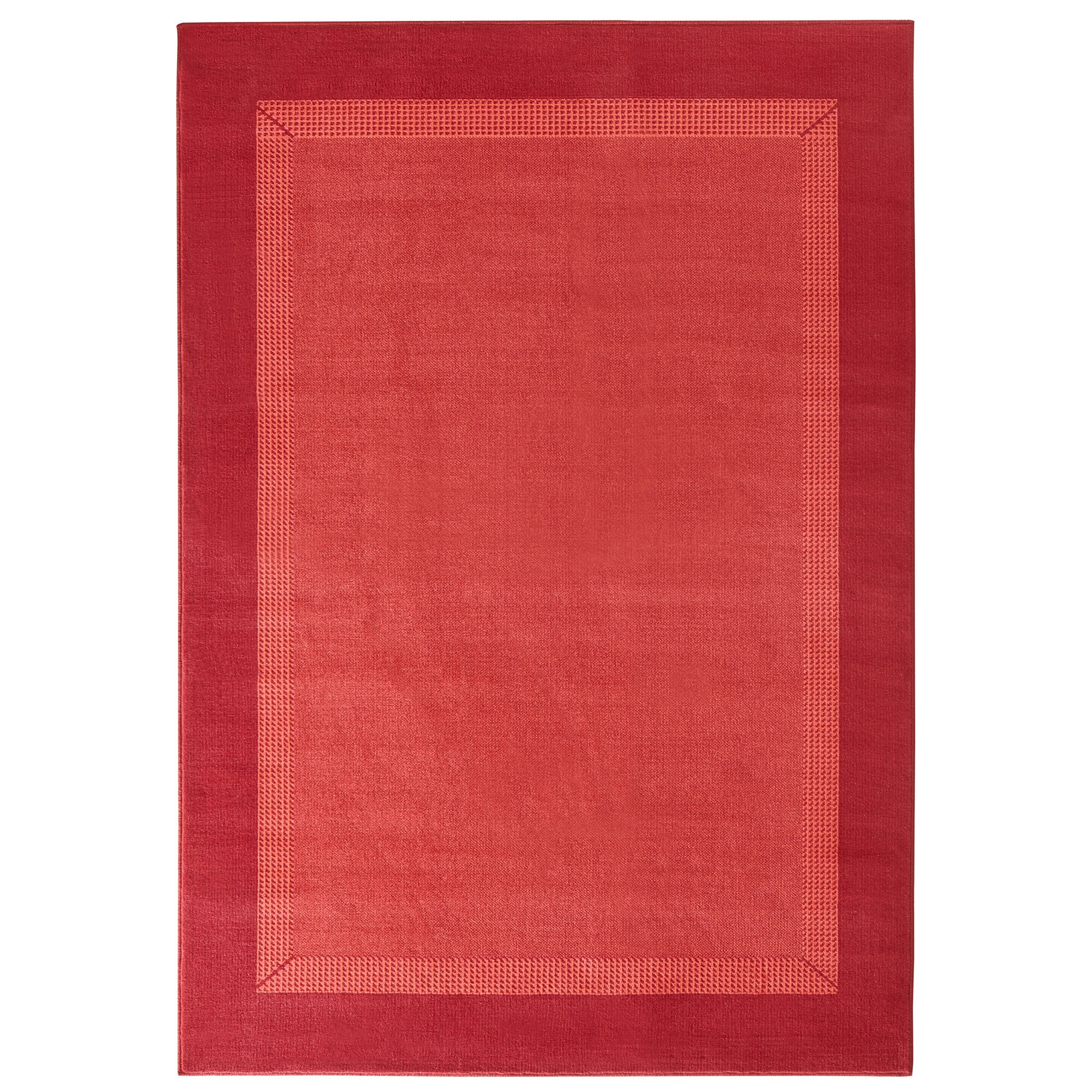 NYVI Teppich Basic - Strapazierf&auml;hig, Pflegeleicht, Vielseitig Farbe:Rot;Gr&ouml;&szlig;e:80x200 cm - Bild 1
