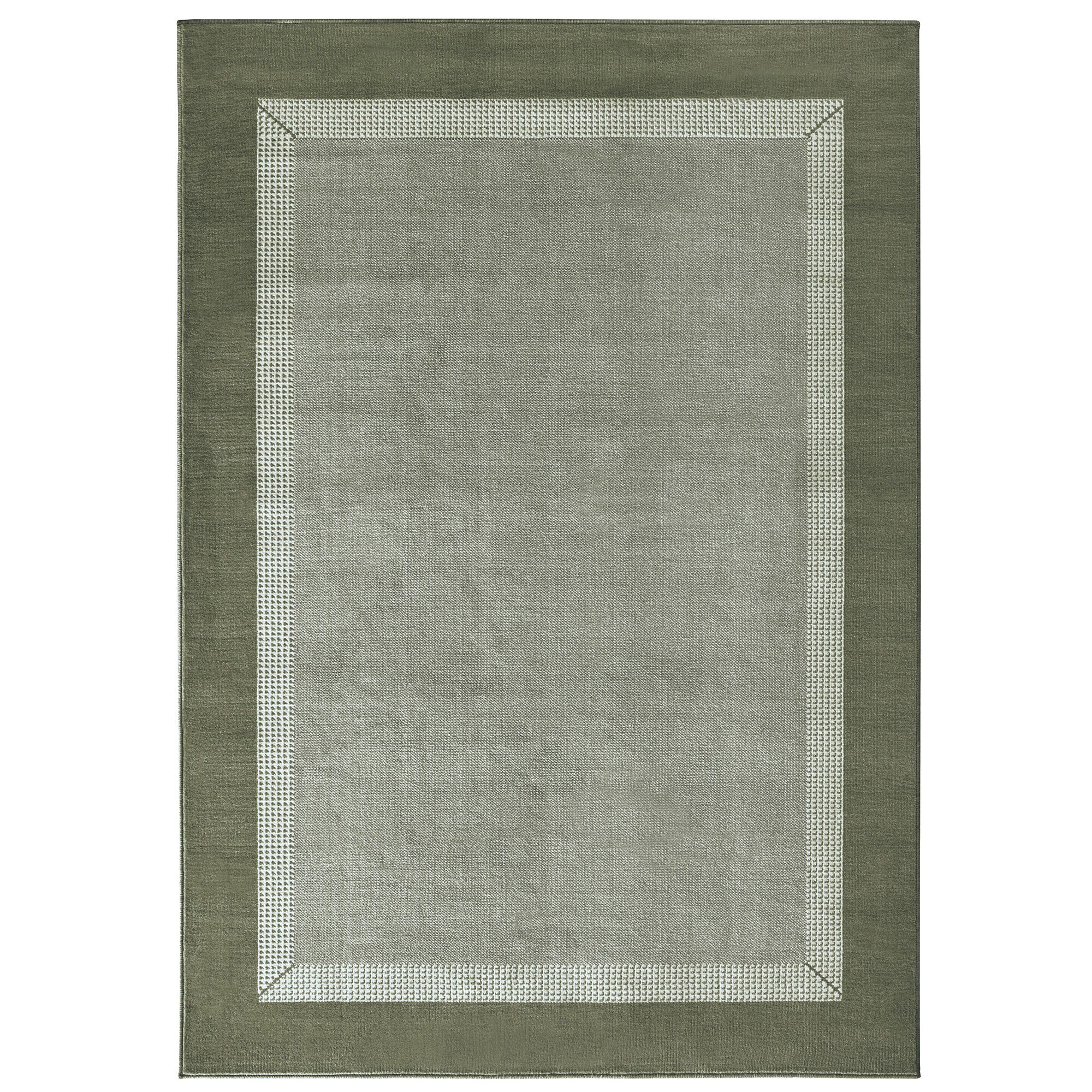 NYVI Teppich Basic - Strapazierf&auml;hig, Pflegeleicht, Vielseitig Farbe:Gr&uuml;n;Gr&ouml;&szlig;e:80x200 cm - Bild 1