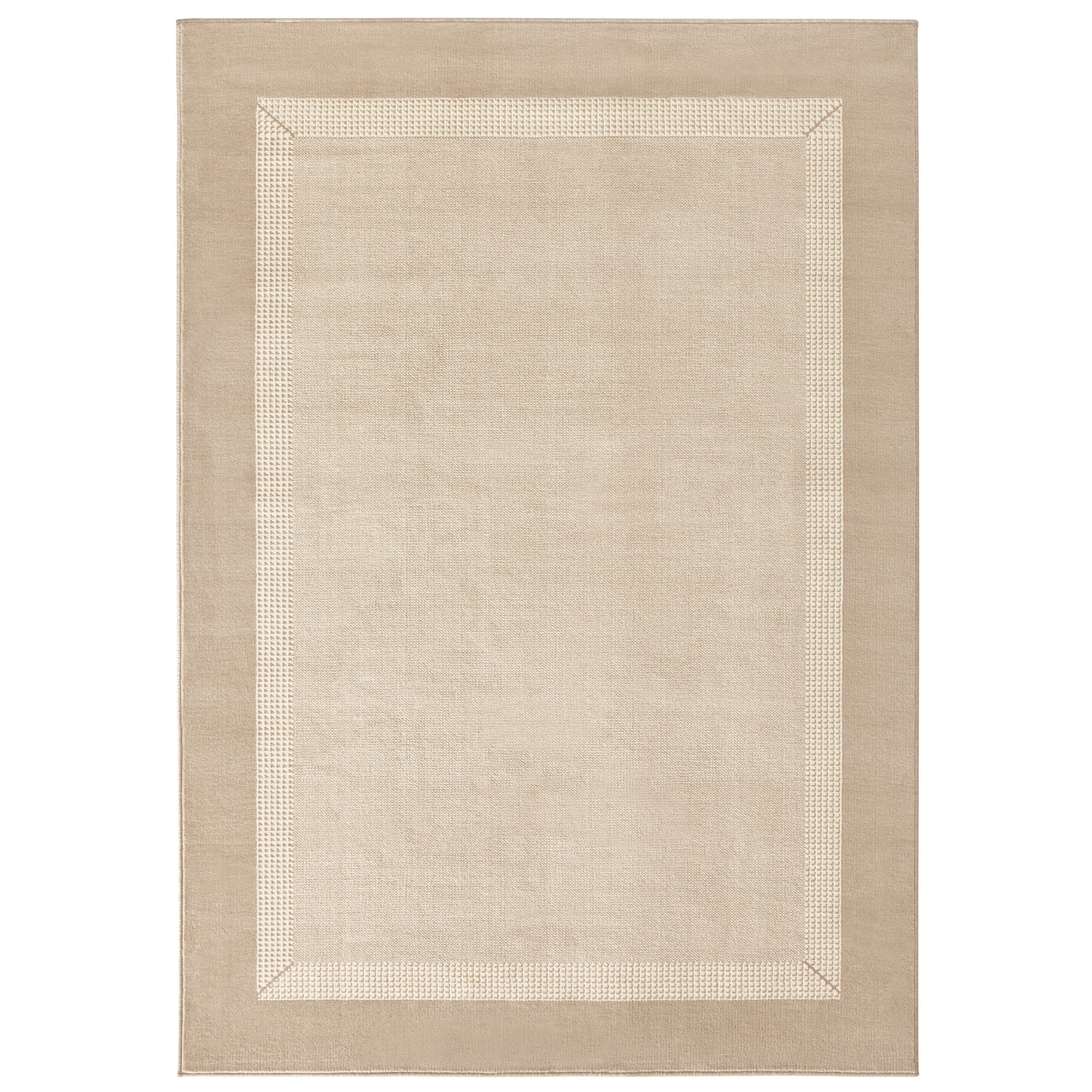 NYVI Teppich Basic - Strapazierf&auml;hig, Pflegeleicht, Vielseitig Farbe:Elfenbein;Gr&ouml;&szlig;e:160x230 cm - Bild 1